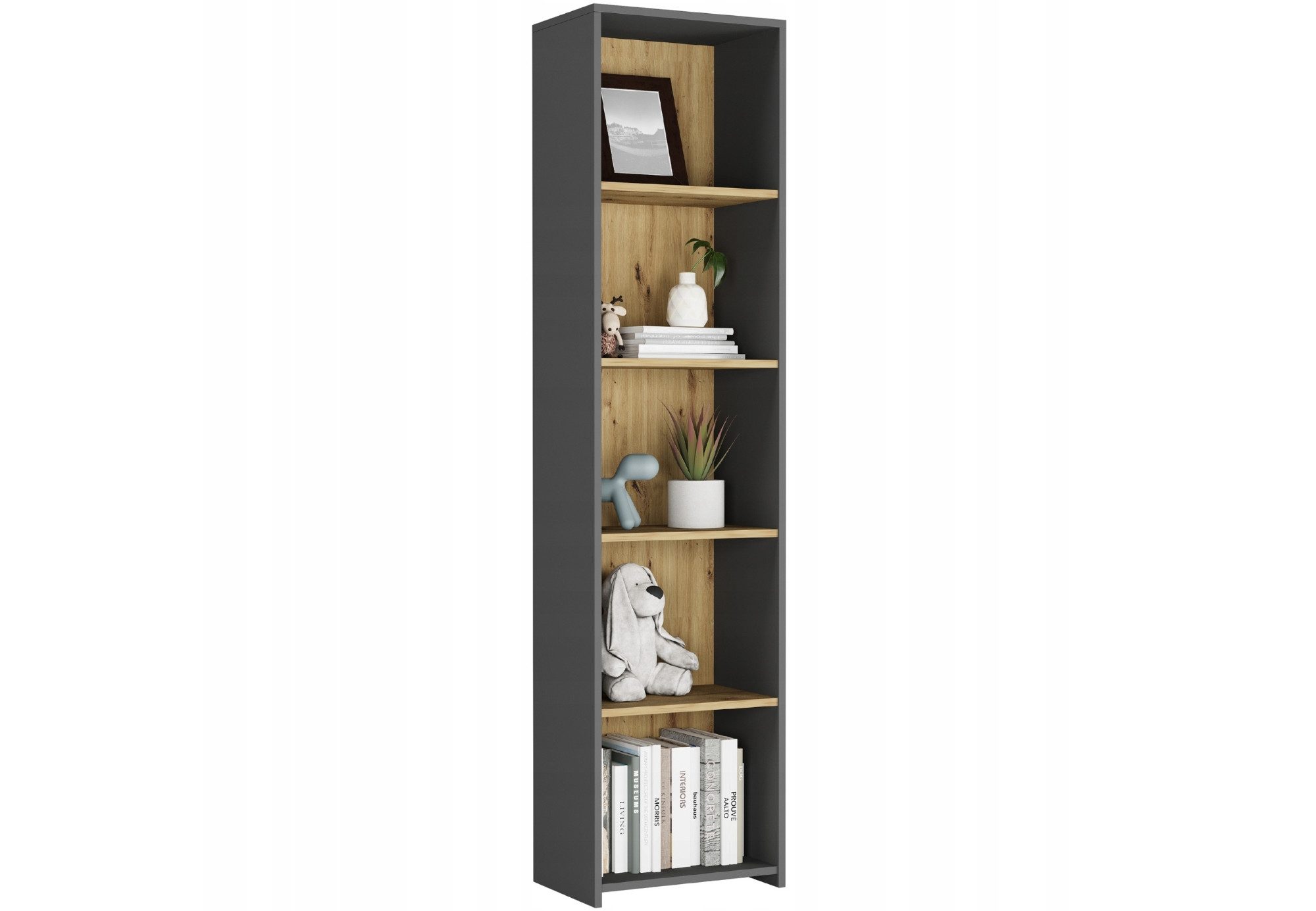 Home Collective Bücherregal mit 4 Ablagen