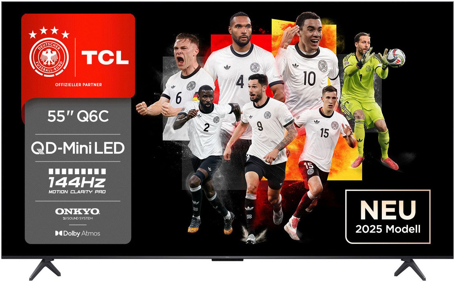 TCL 55Q6CX1 QLED Mini LED-Fernseher (139