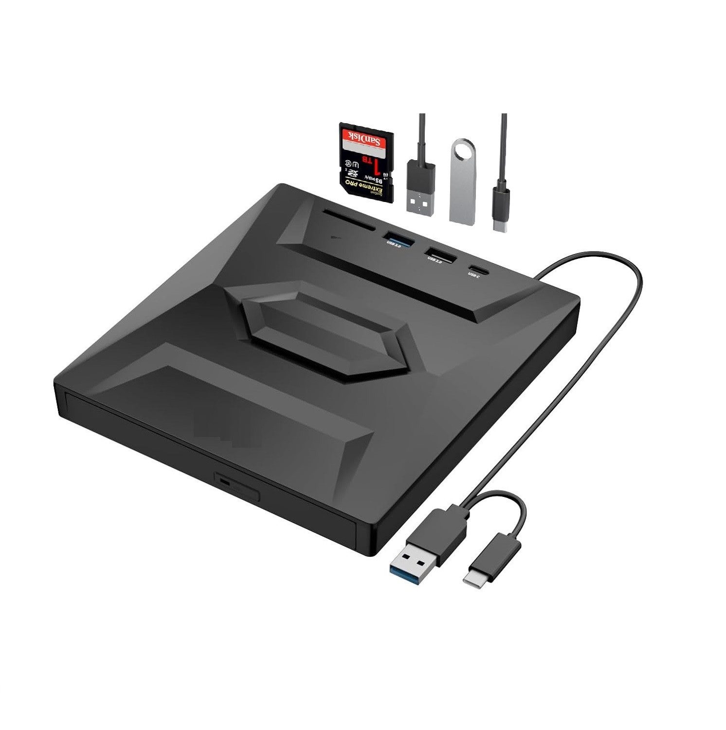 Novzep Externes DVD-Laufwerk, Typ-C DVD/CD/VCD-Brenner-Laufwerk DVD-Brenner