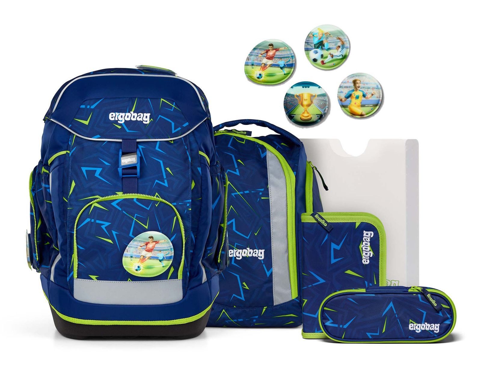 ergobag Schulranzen Maxi-Set 6-teilig (Set, 5-tlg)
