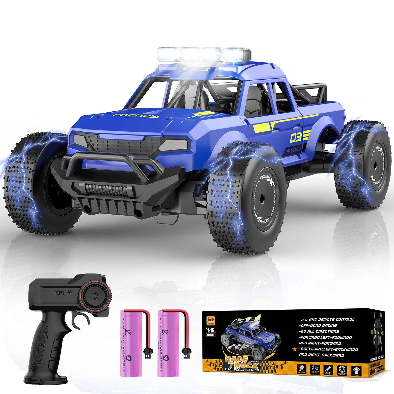Esun RC-Auto Ferngesteuertes Auto, 1/16 RC