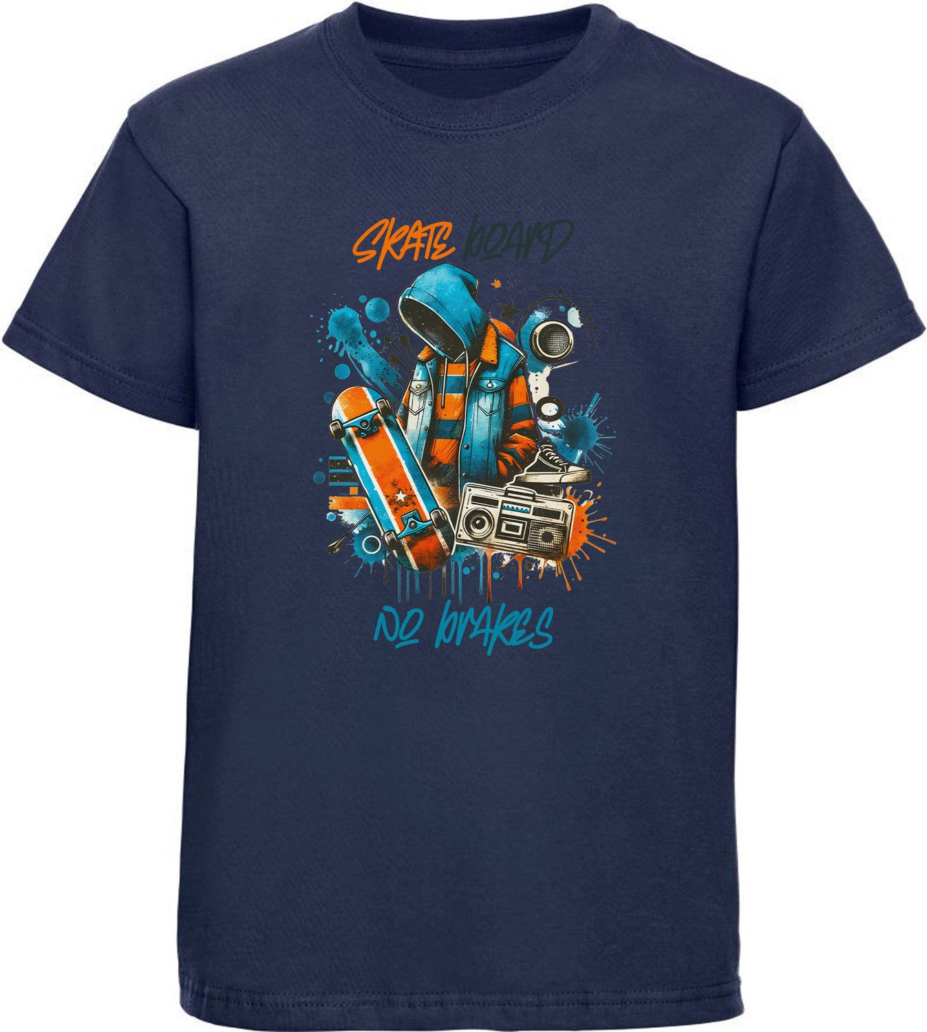 MyDesign24 T-Shirt Kinder Print Shirt Skateboard