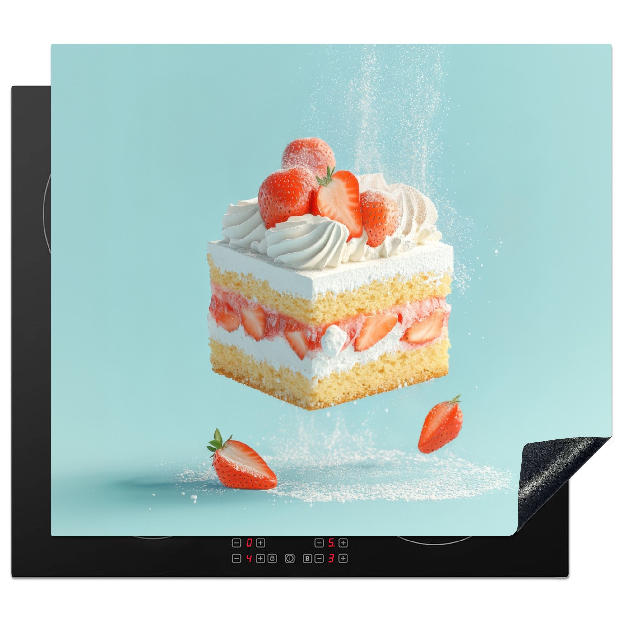 MuchoWow Herd-Abdeckplatte Schlagsahne - Torte -