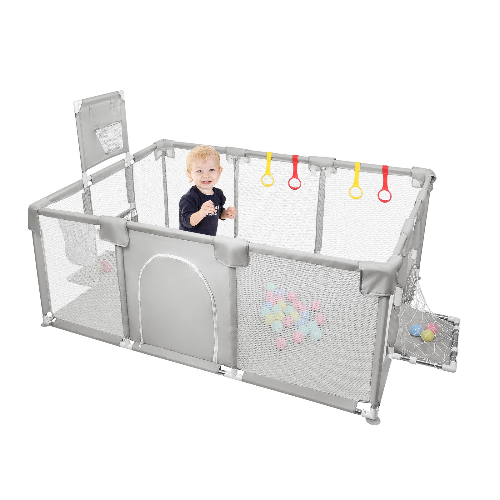 JEOBEST Laufstall Baby Laufgitter - Große