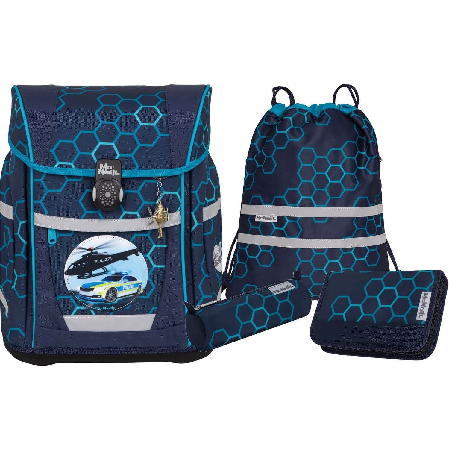 McNeill Schulranzen Schulranzen-Set TENERO 5tlg. XAGON