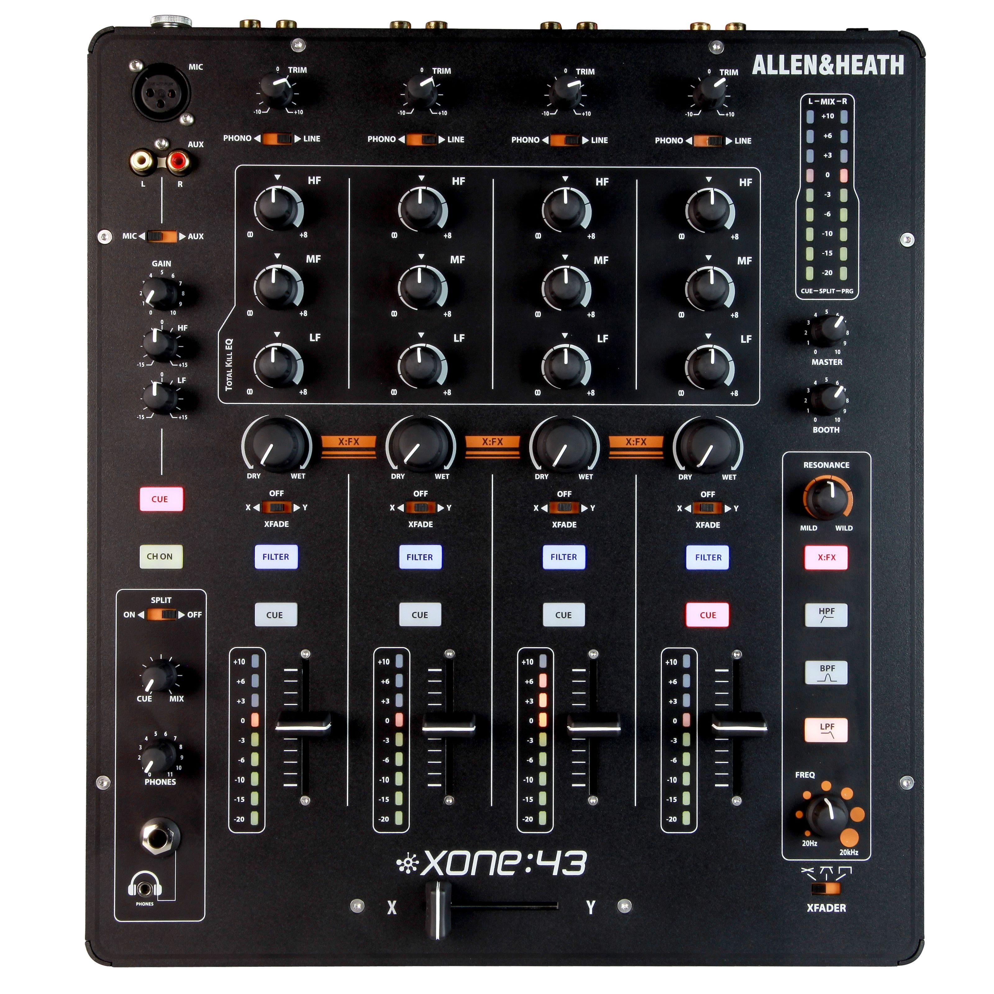 Allen & Heath Mischpult, (XONE:43, DJ-Mixer,