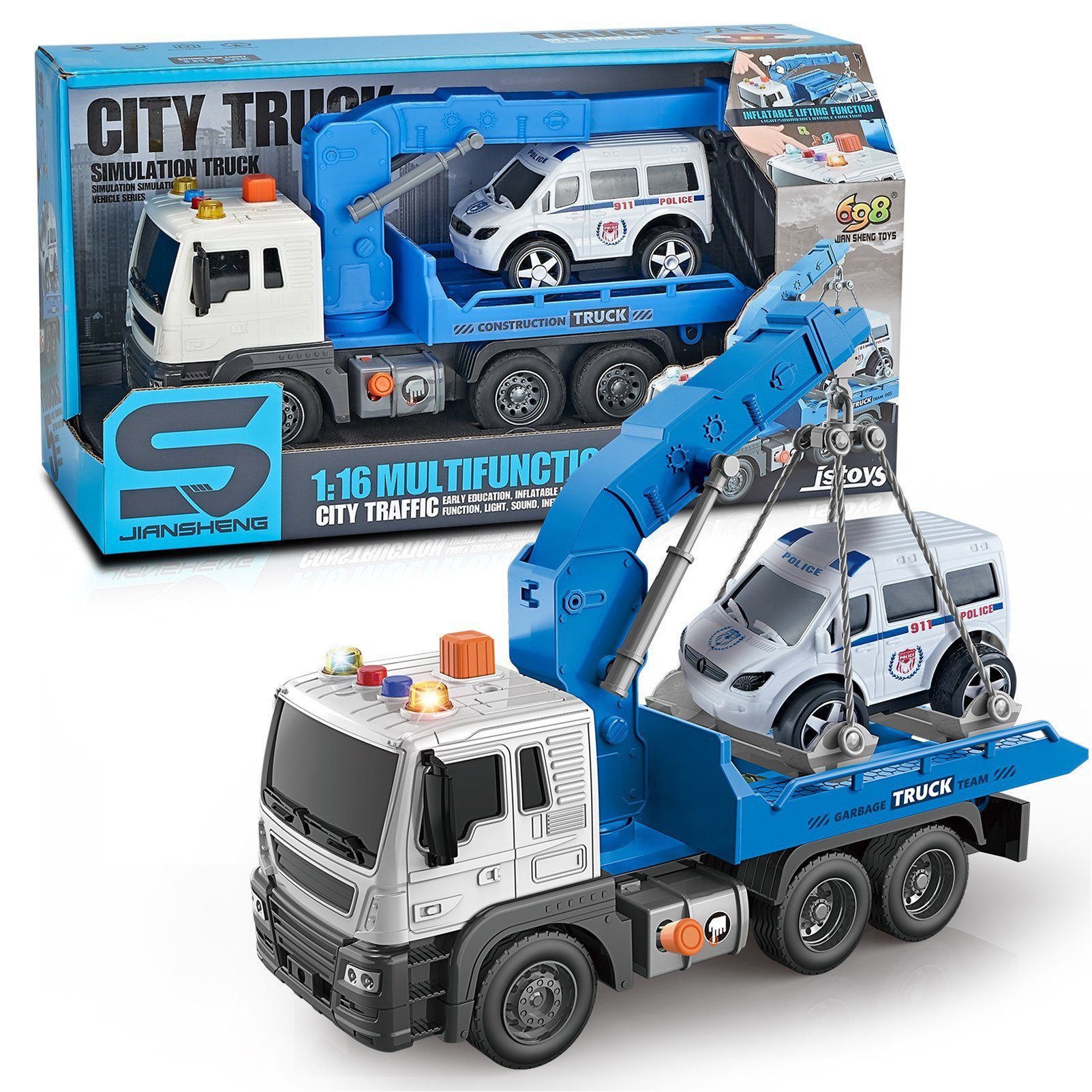 Esun Spielzeug-LKW LKW Spielzeug mit Auto