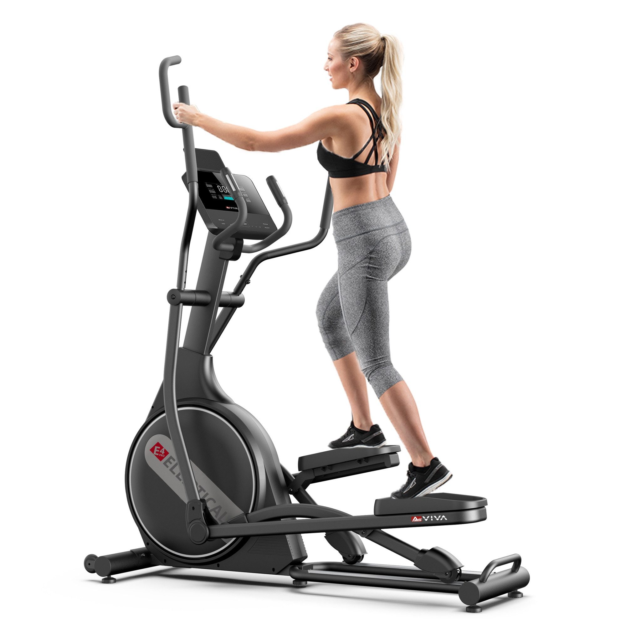 AsVIVA Ellipsentrainer-Ergometer E4 Pro mit 24