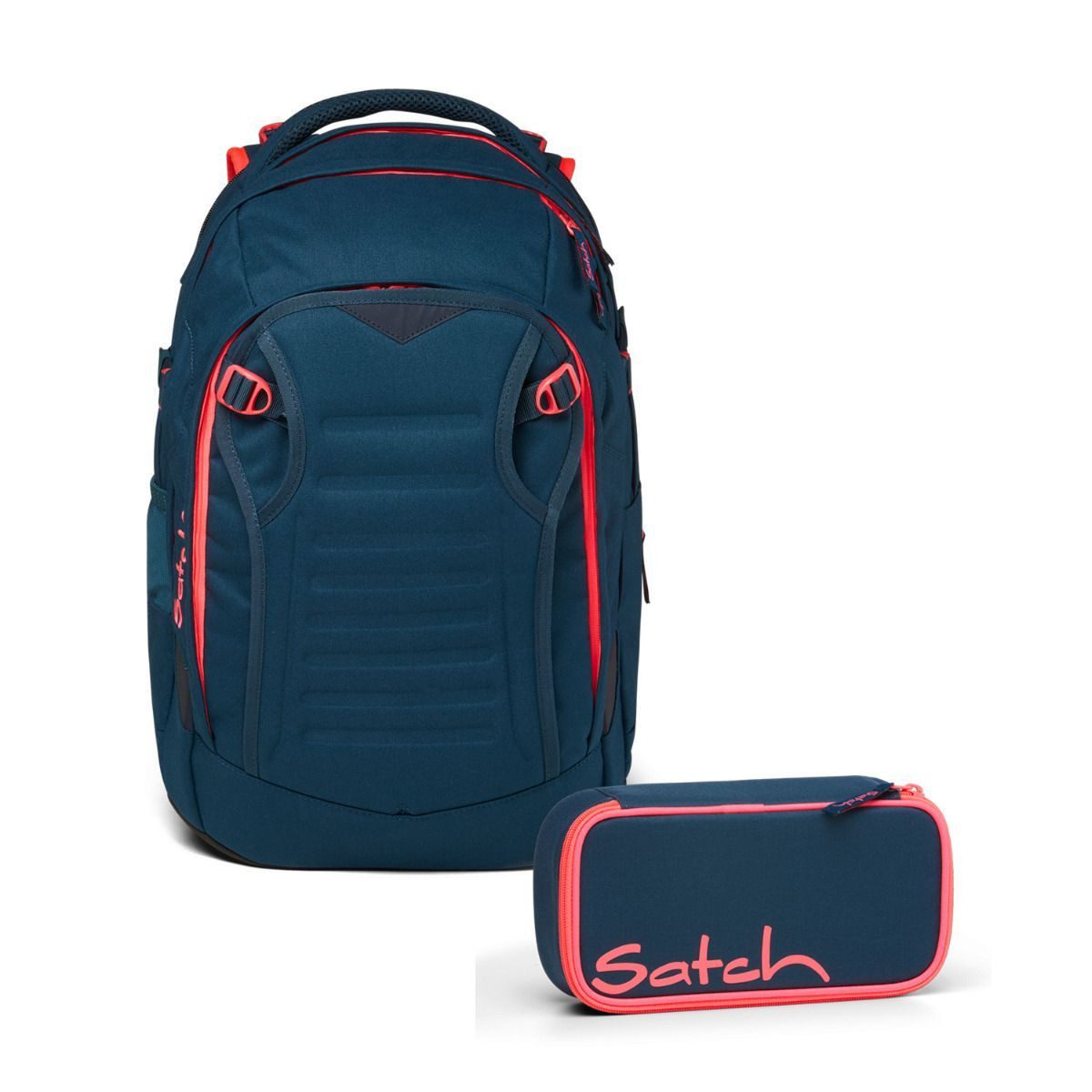 Satch Schulrucksack Match (2tlg., inkl. Schlamperbox)