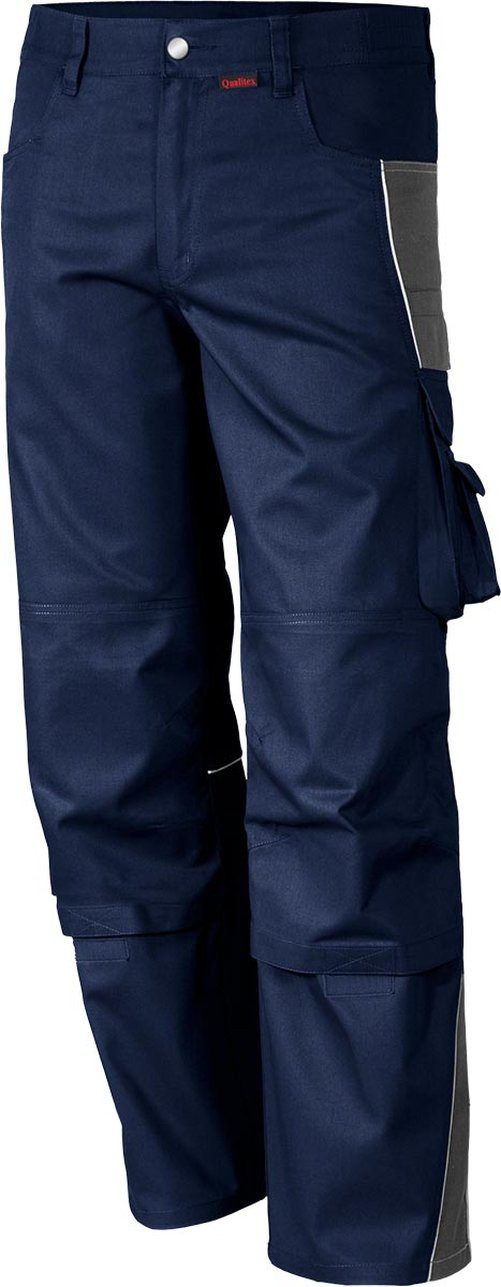 Qualitex Workwear Arbeitshose Bundhose 'PRO' marine/grau,