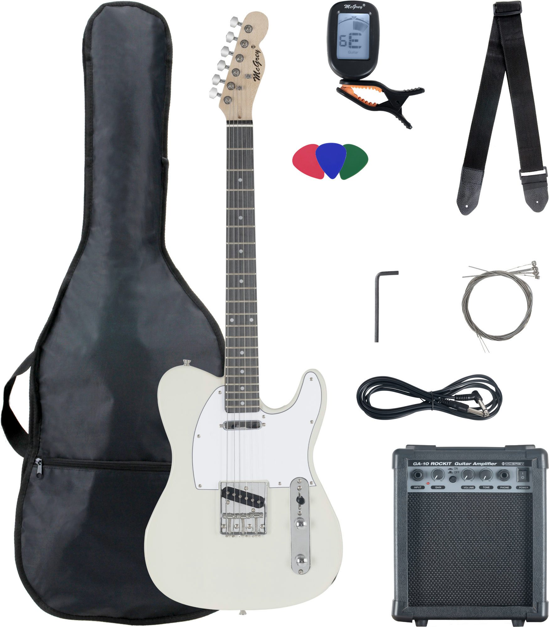 McGrey E-Gitarre Rockit elektrische Gitarre, TL-Style,