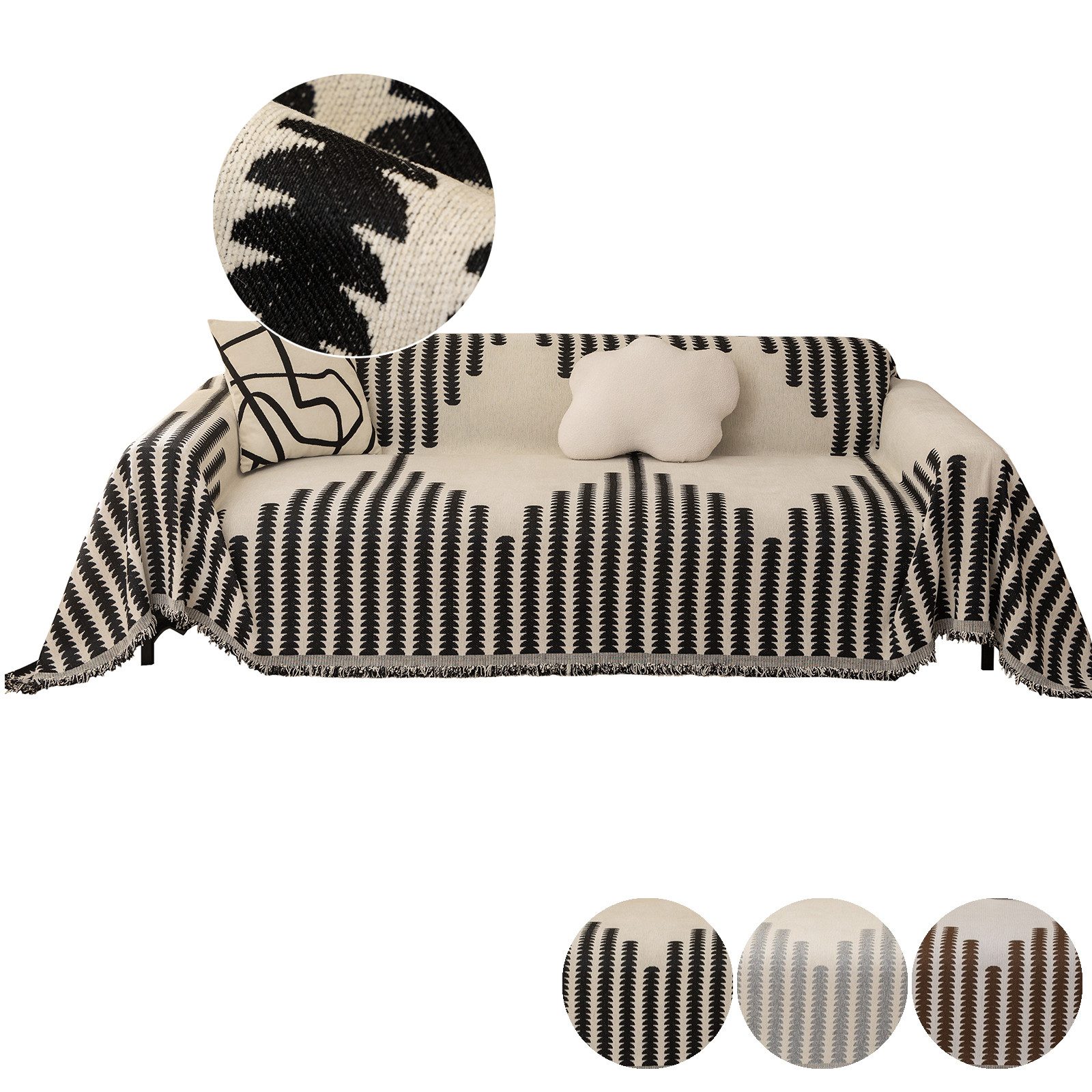 Jibenhome Sofahusse Weich Sofa Deckenbezug Couchbezug,