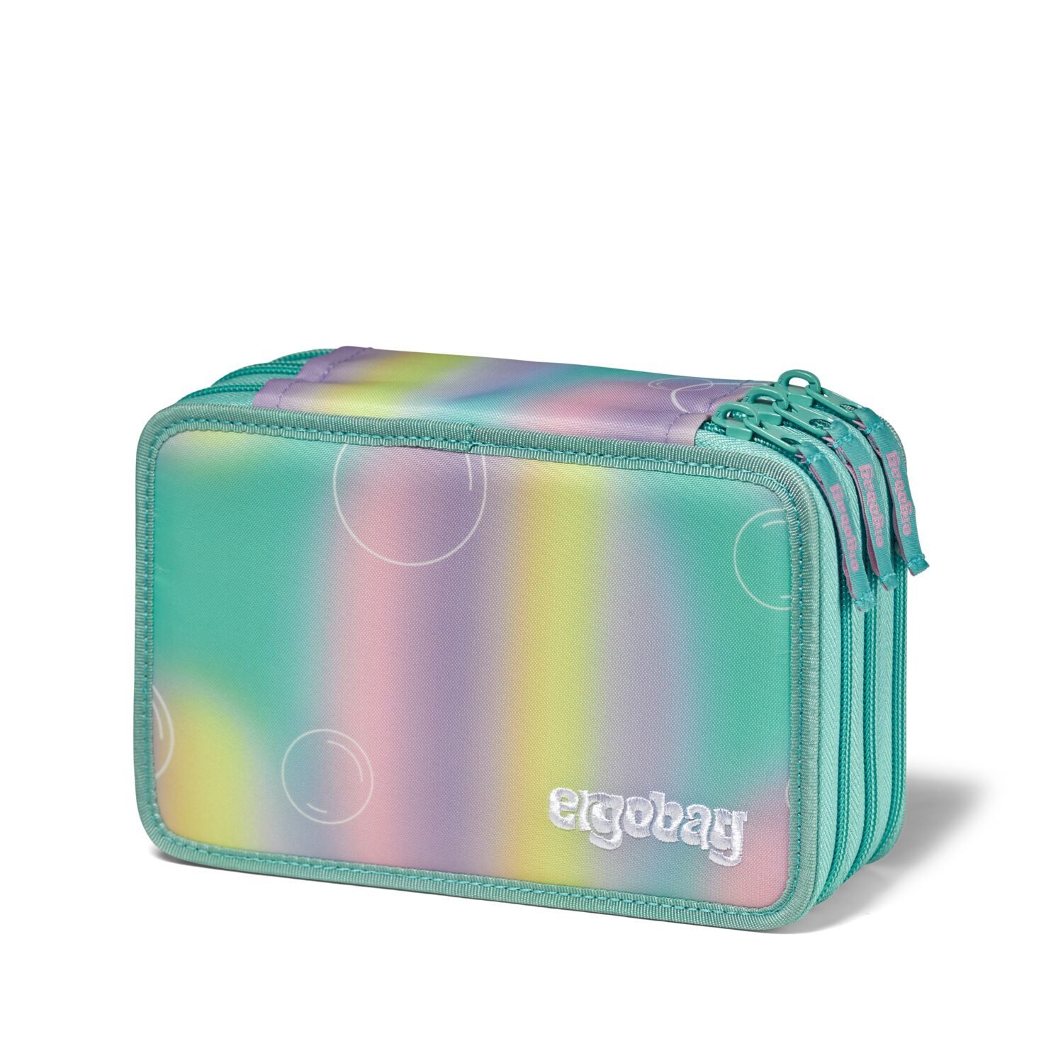ergobag Federmäppchen Mäppchen, (40-teilig), mit Spitzer,