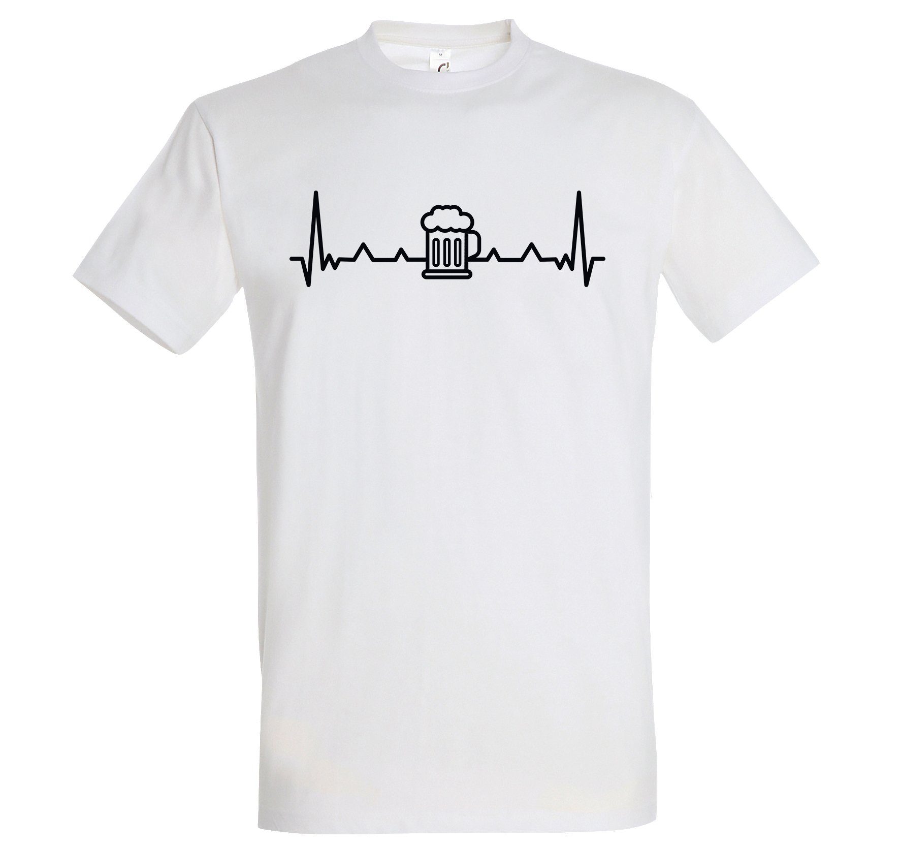 Youth Designz Print-Shirt Heartbeat Bier Herren