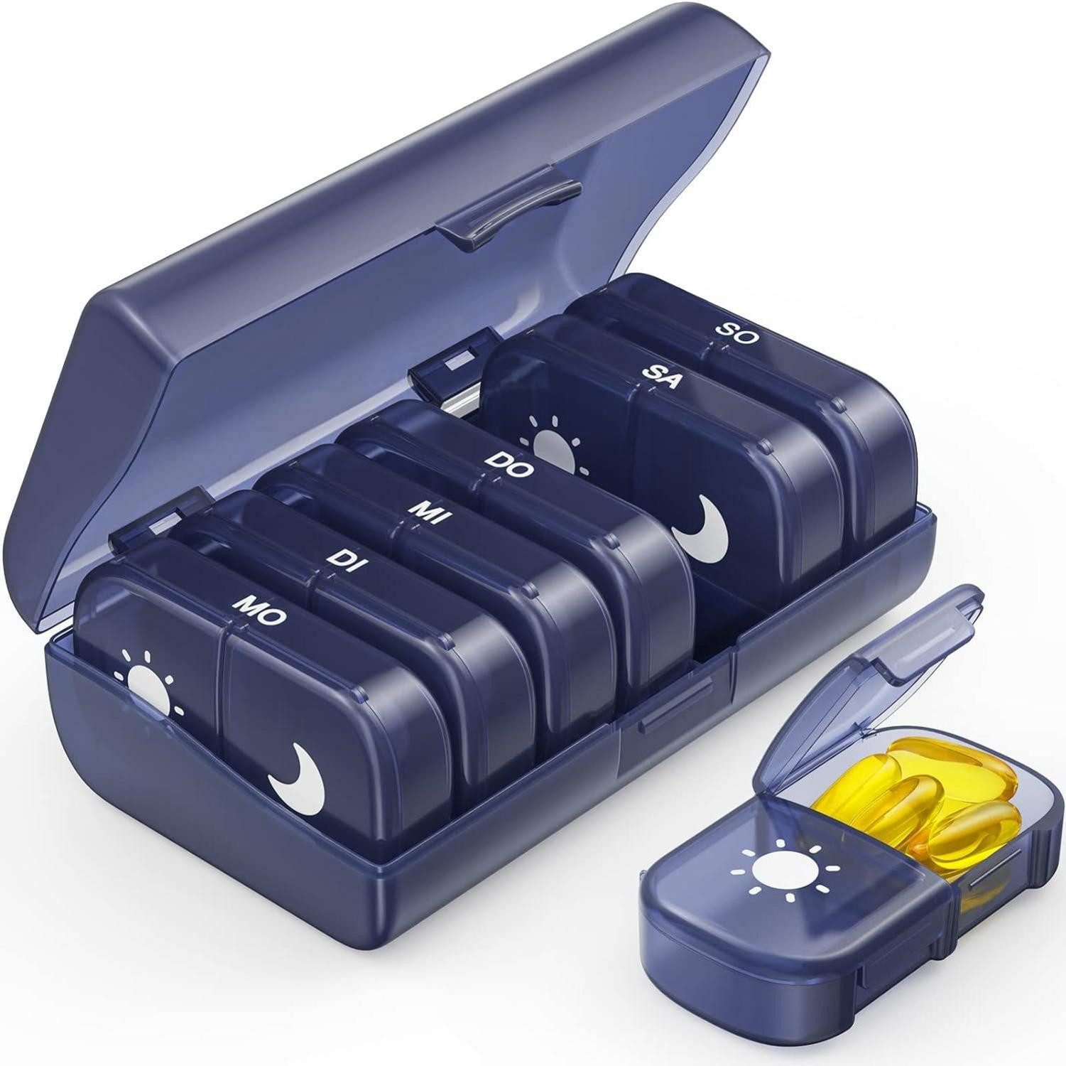 LuxusKollektion Pillendose Tablettenbox 7 Tage Morgens