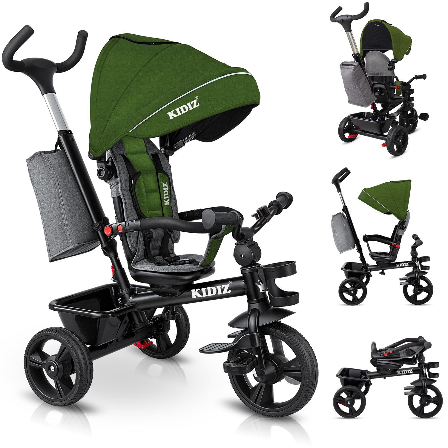 KIDIZ Dreirad, Dreirad 5in1 Kinderdreirad mit