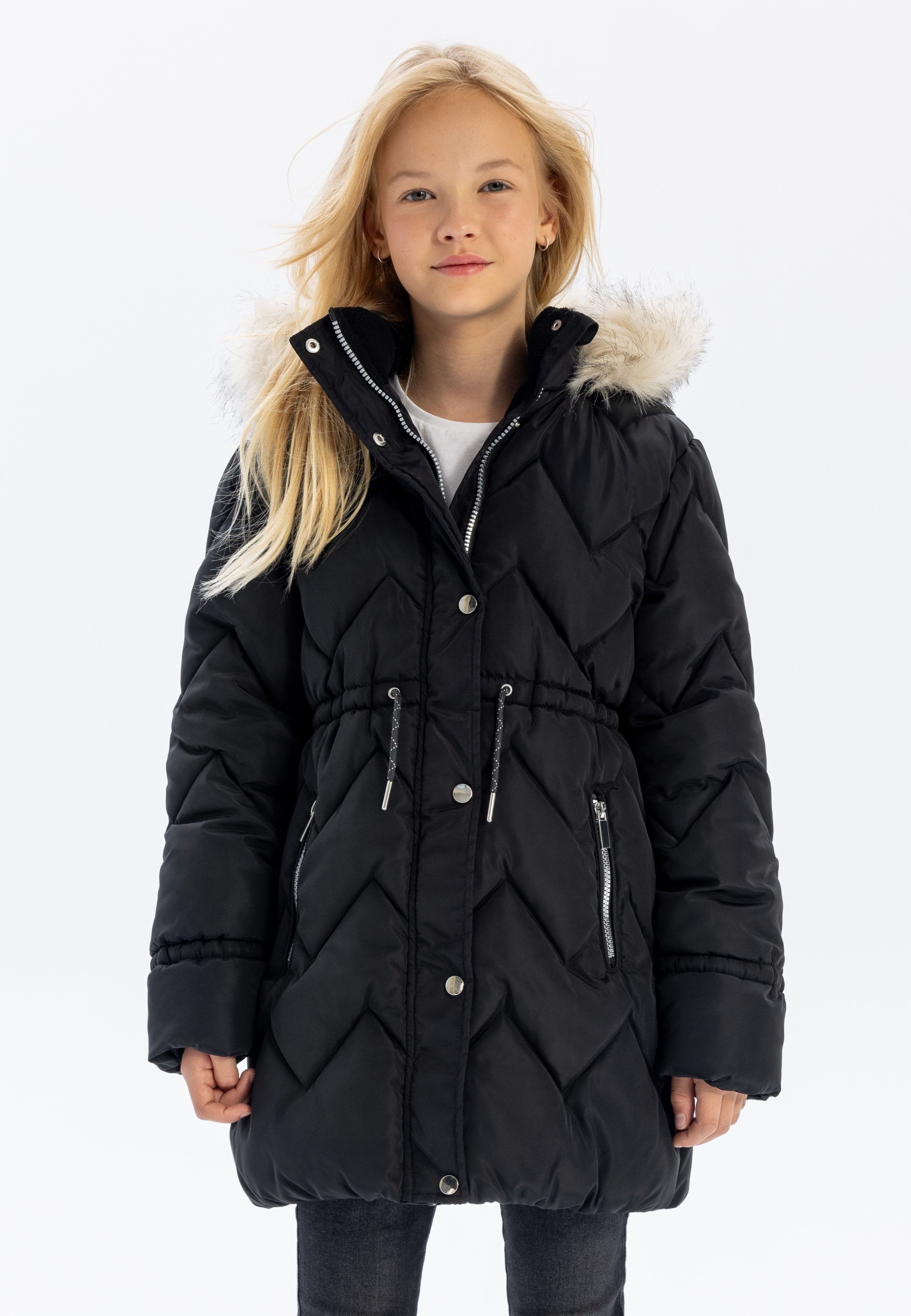MINOTI Winterjacke Stepp-Winterjacke mit Kunstfell und