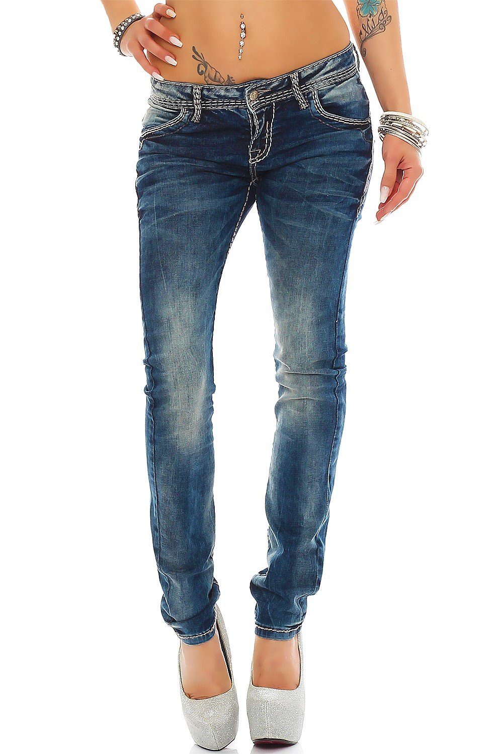 Cipo & Baxx Slim-fit-Jeans Low Waist