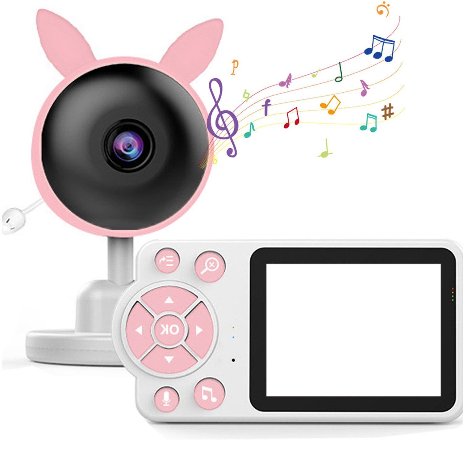 ZEUOPQ Babyphone Überwachungskamera 2.8 Zoll Video-Babyphone