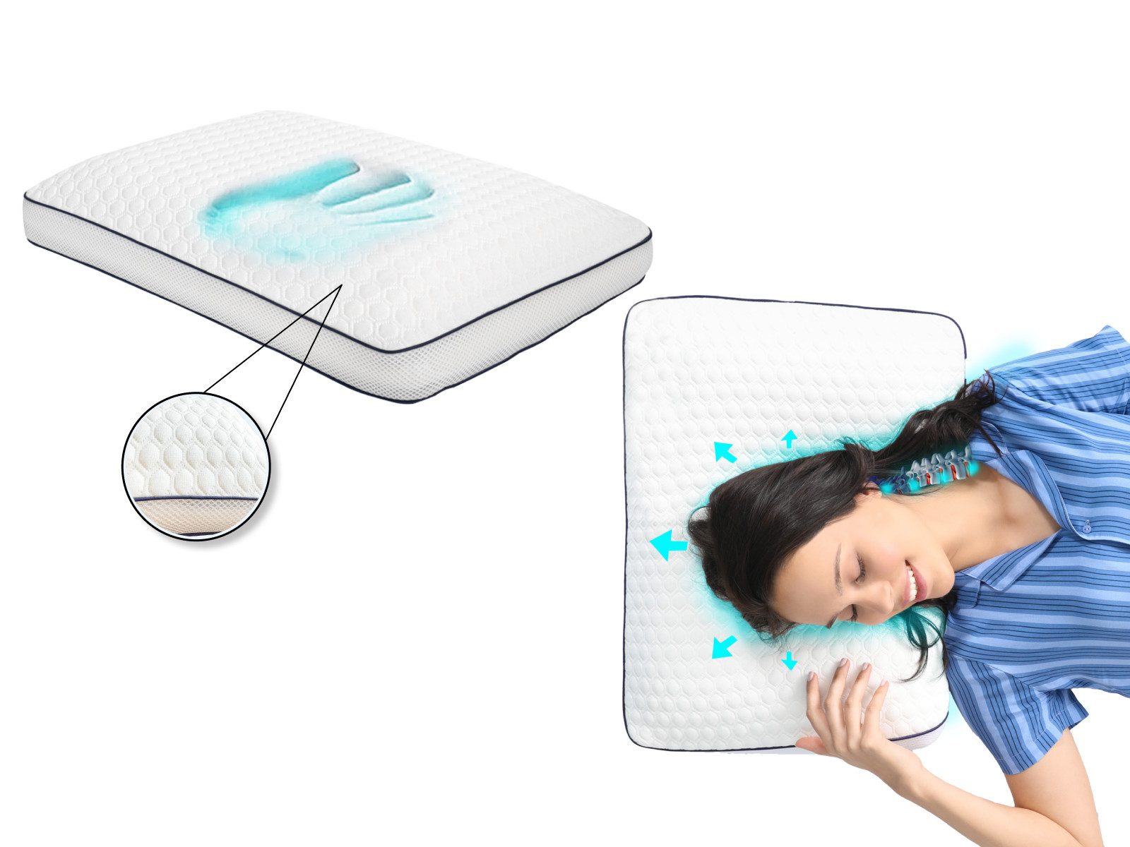 Home Sense Nackenstützkissen Home Sense Orthopädisches