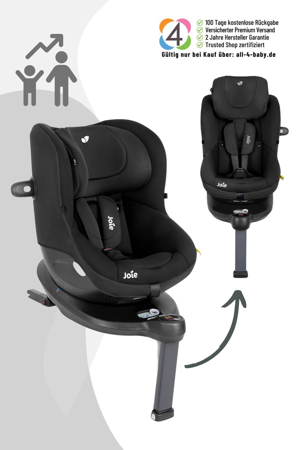 Joie Autokindersitz i-Spin 360 E i-Size