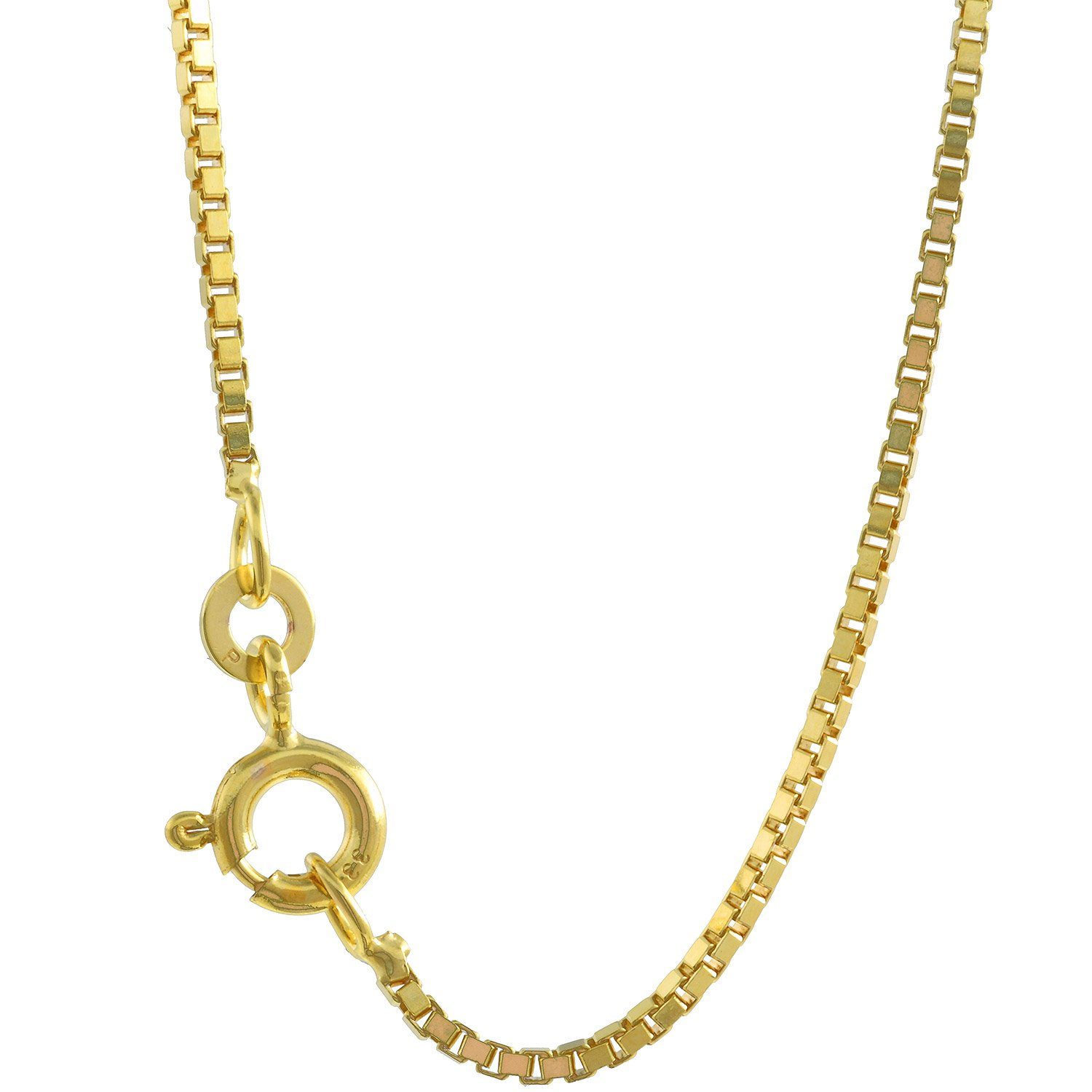 HOPLO Goldkette Goldkette Venezianerkette Länge 55cm
