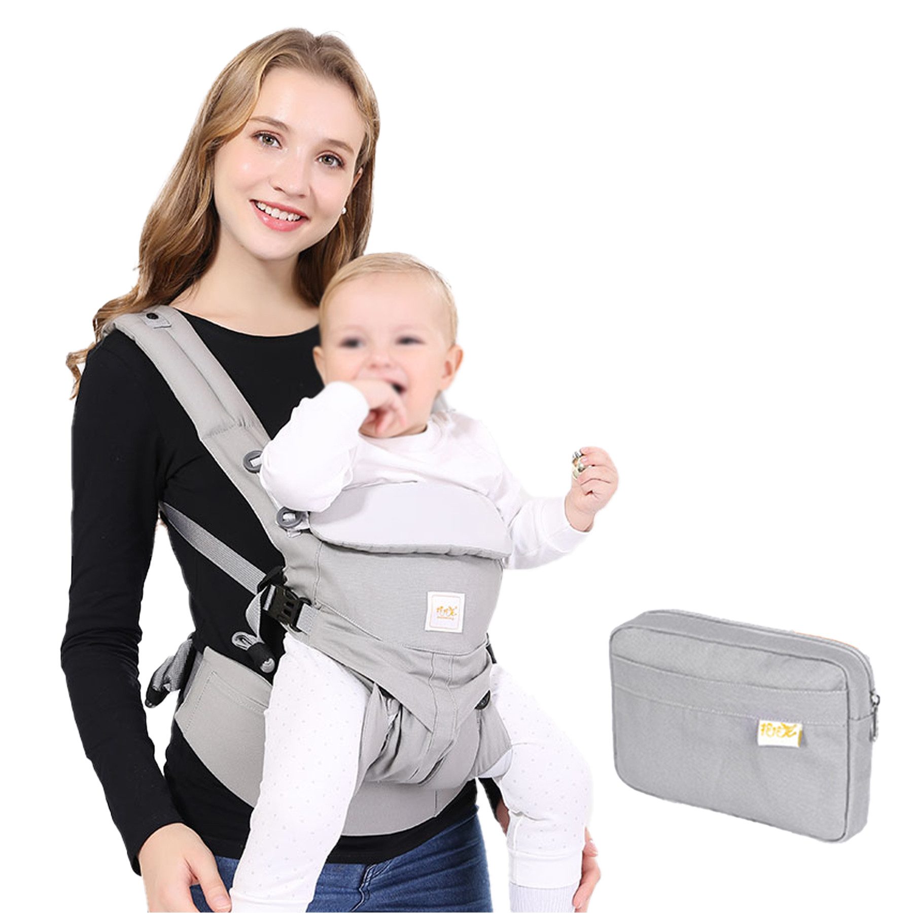 Mutig Bauchtrage Babytrage für Neugeborene, ergonomisch,