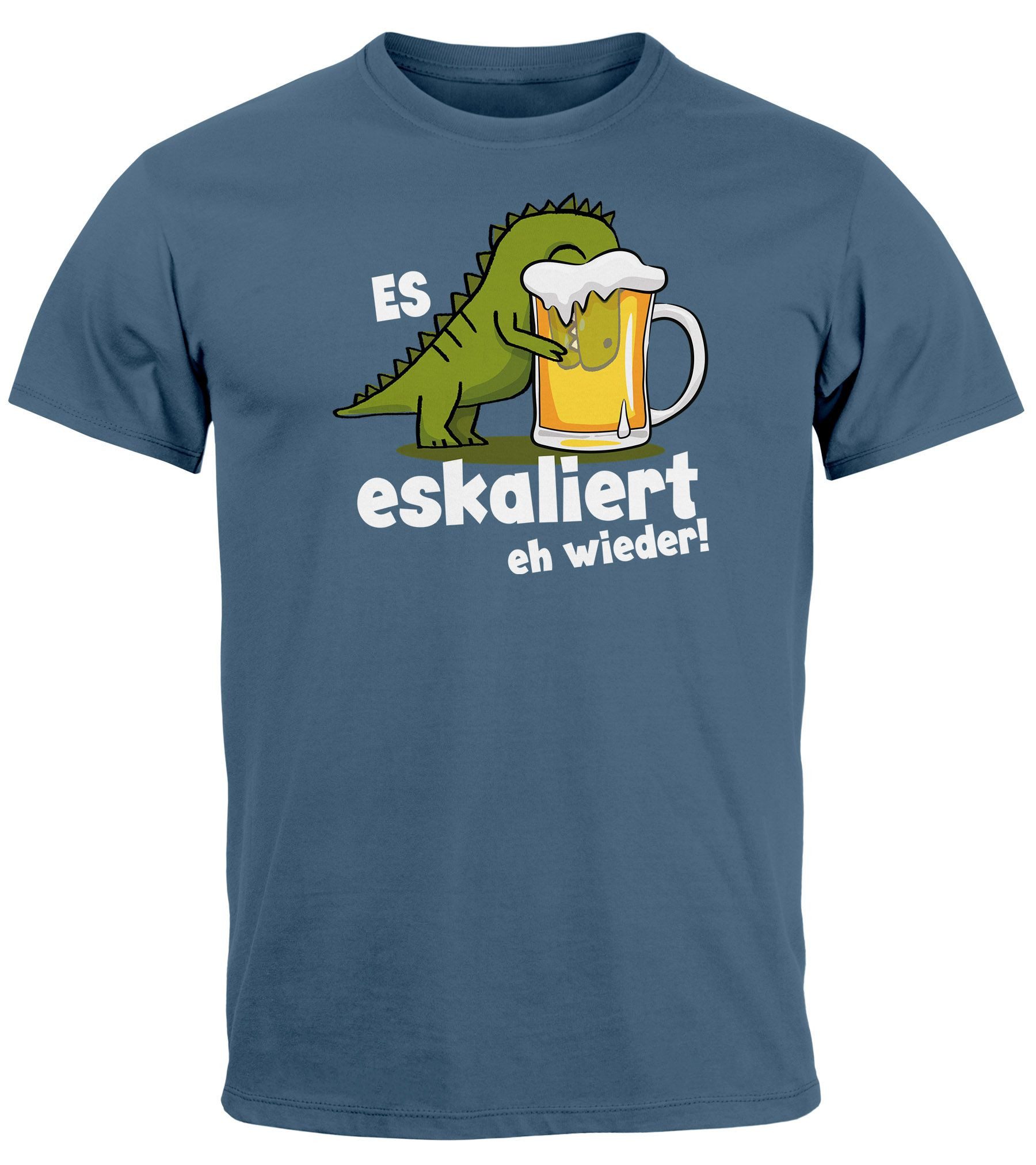 MoonWorks Print-Shirt Herren T-Shirt Alkohol Bier