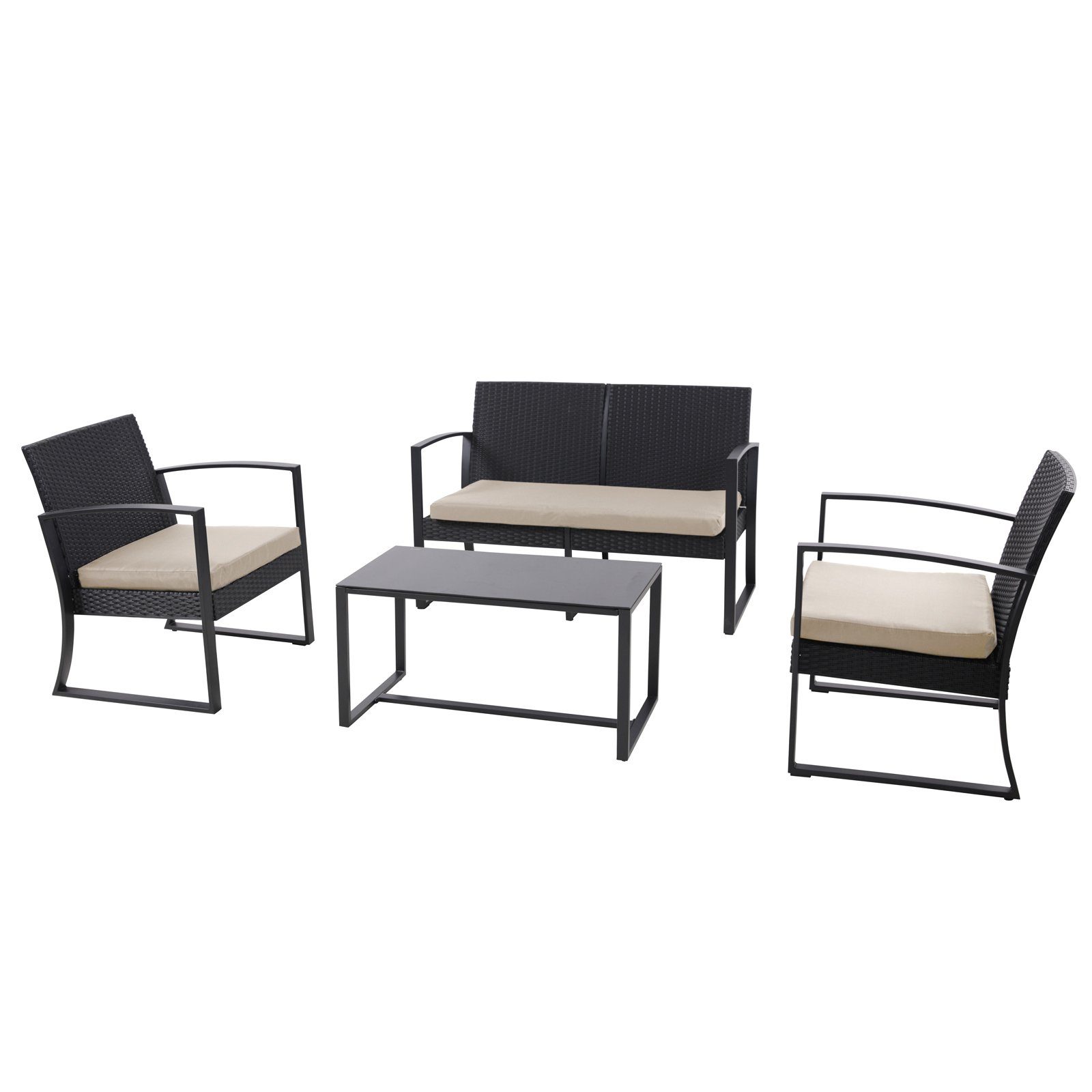 SVITA Sitzgruppe LOIS, (Set, 4-tlg., Sitzgruppe