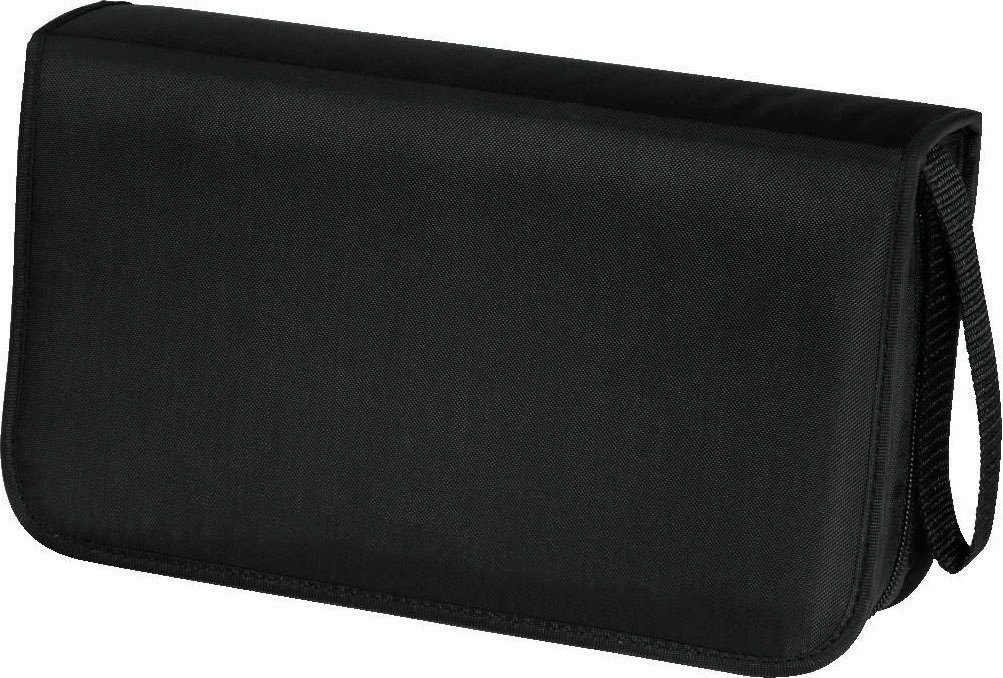 Hama DVD-Hülle CD-/DVD-/Blu-ray-Tasche 80, Schwarz, Disc-Tasche