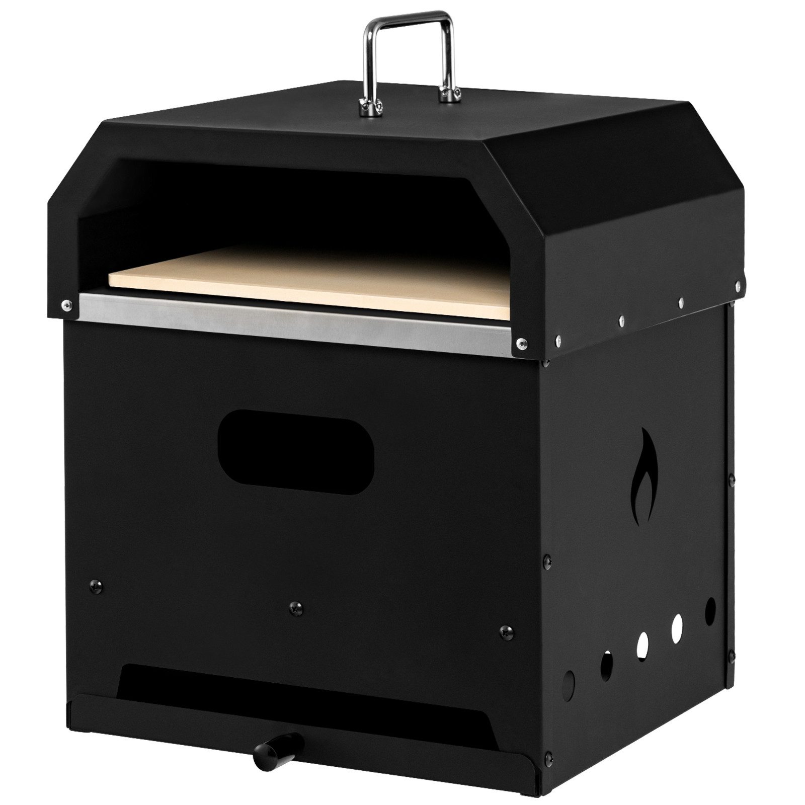 COSTWAY Pizzaofen Grillofen, outdoor Holzofen mit