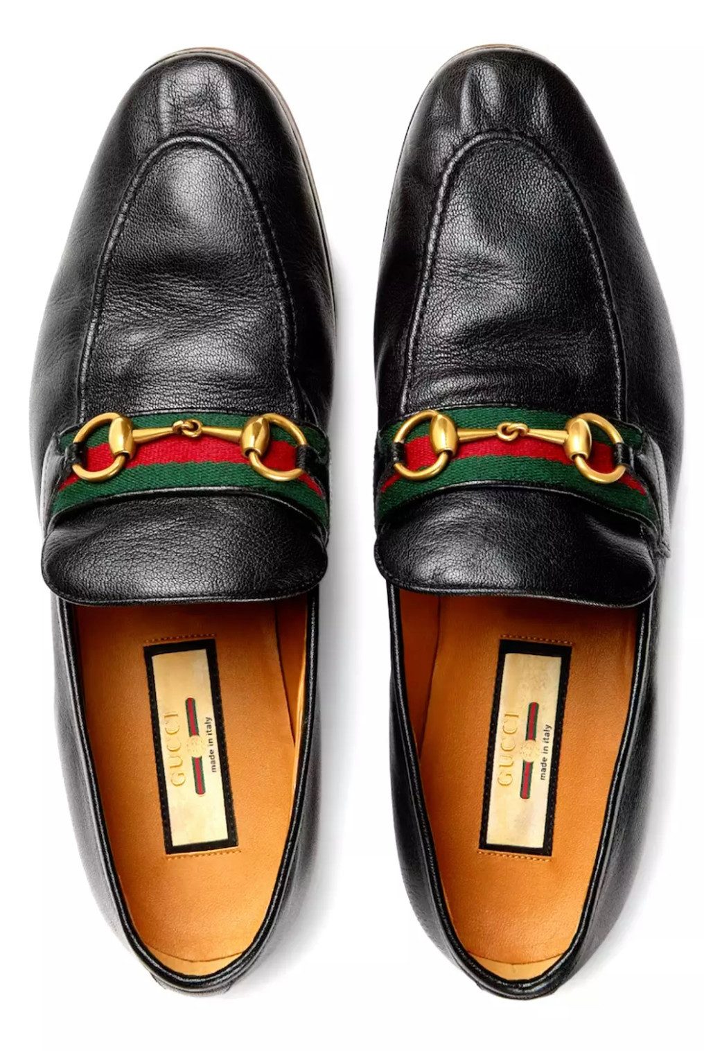 GUCCI Paride Web Horsebit Slip-On Mokassins