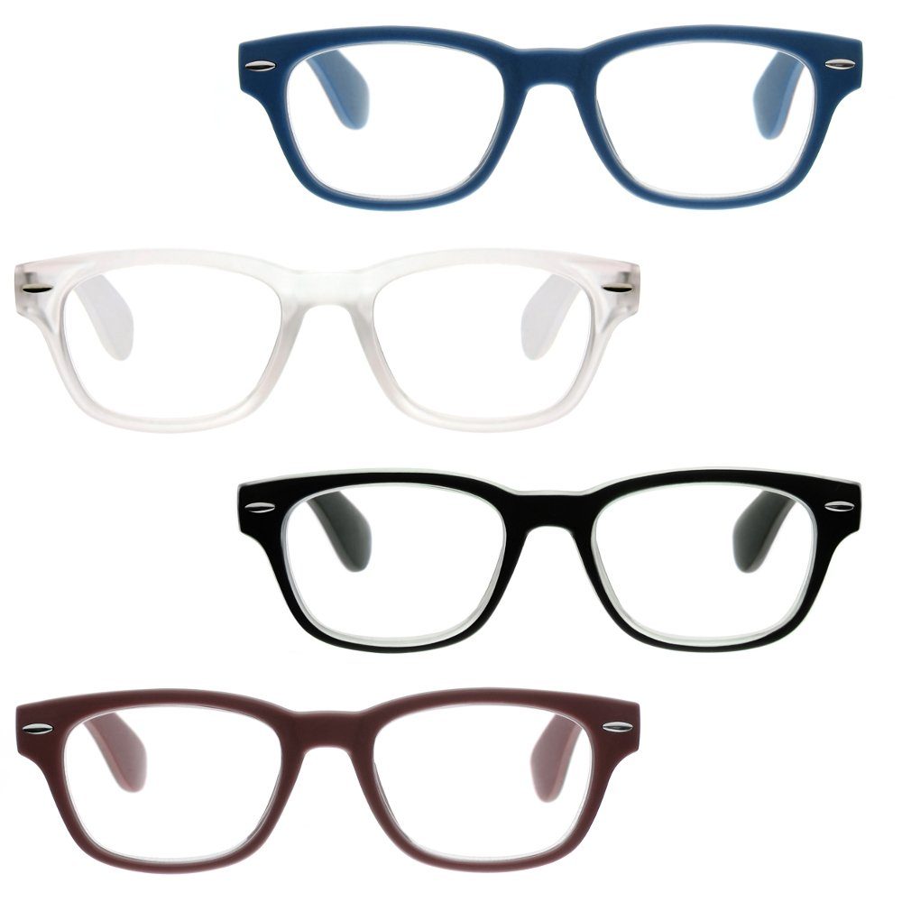 UrbanSky Lesebrille Al, 4er-Pack - Nerdbrille
