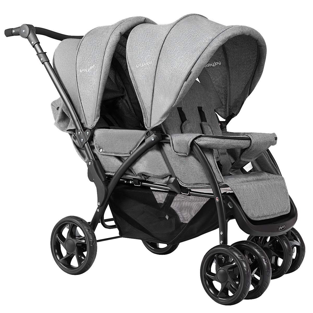 KOMFOTTEU Kinder-Buggy, Geschwisterwagen Babywagen, für Babys