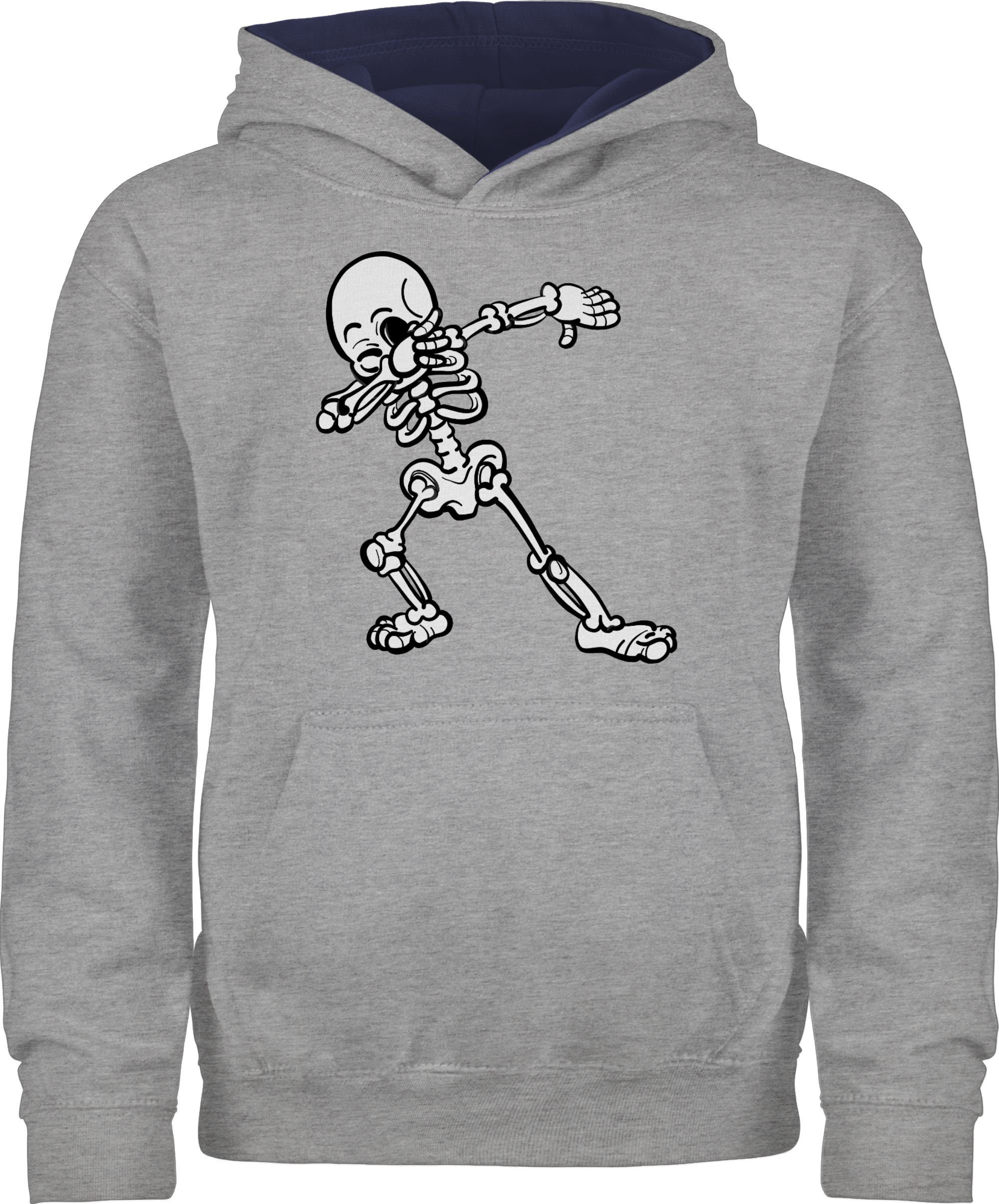 Shirtracer Hoodie Dabbing Skelett Halloween Kostüme