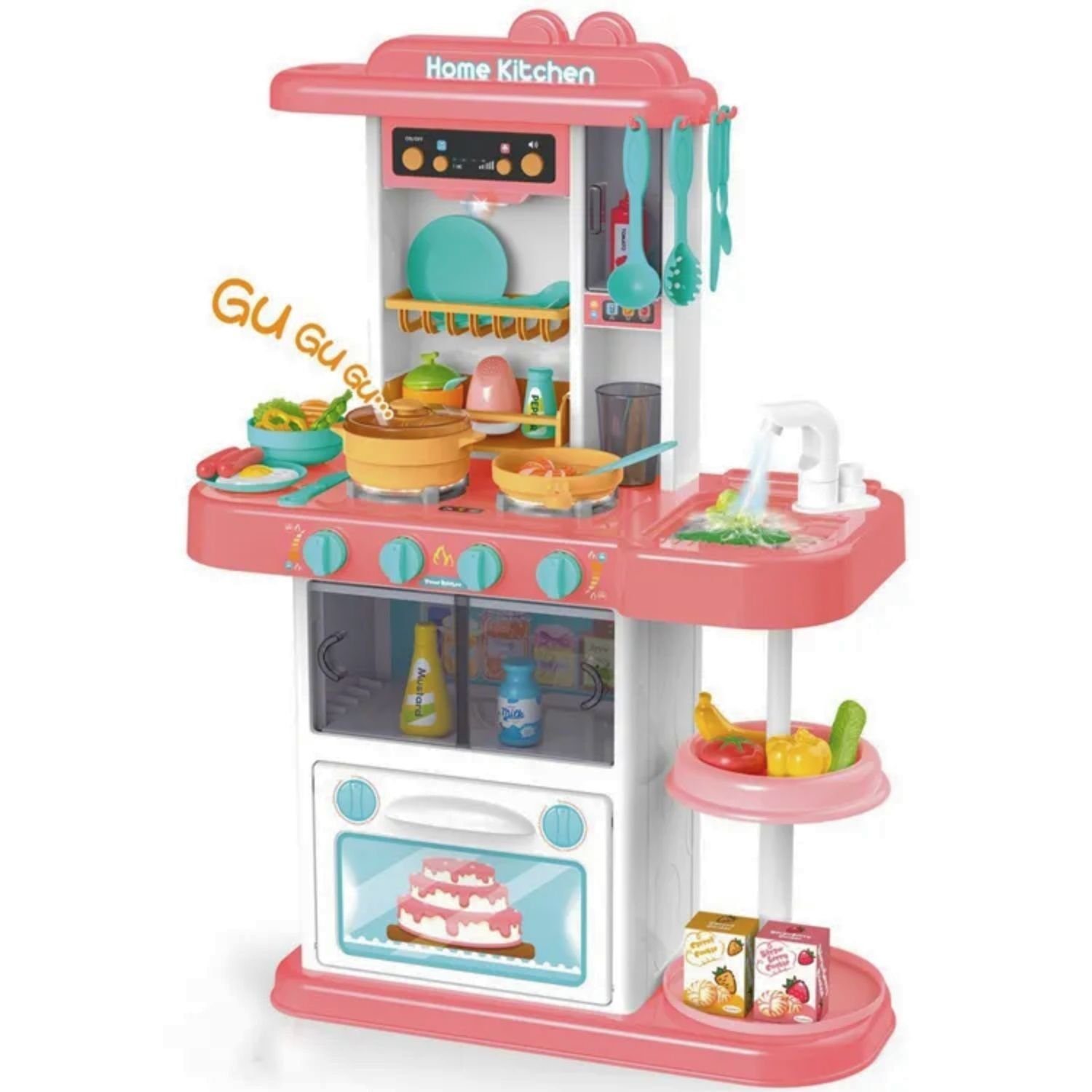 Coemo Spielküche PAULA Kunststoff, Pink Kinderküche
