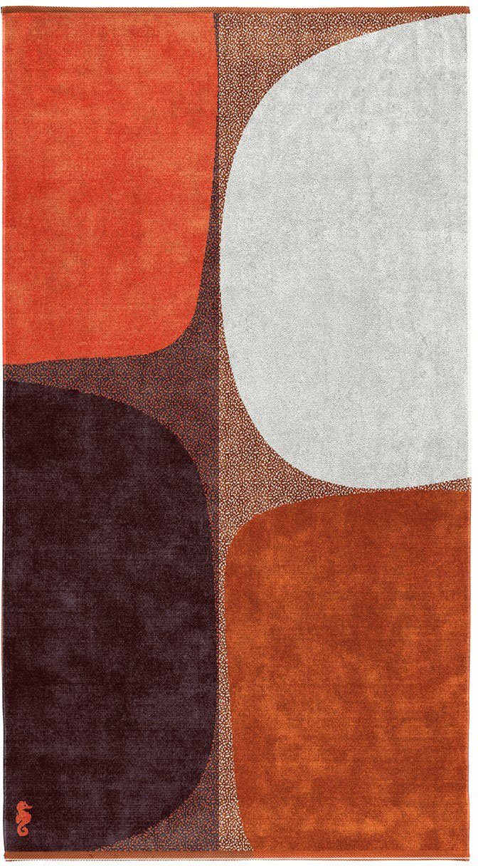 Seahorse Strandtuch Stones, Jacquard-Velours (1-St), 100x180,