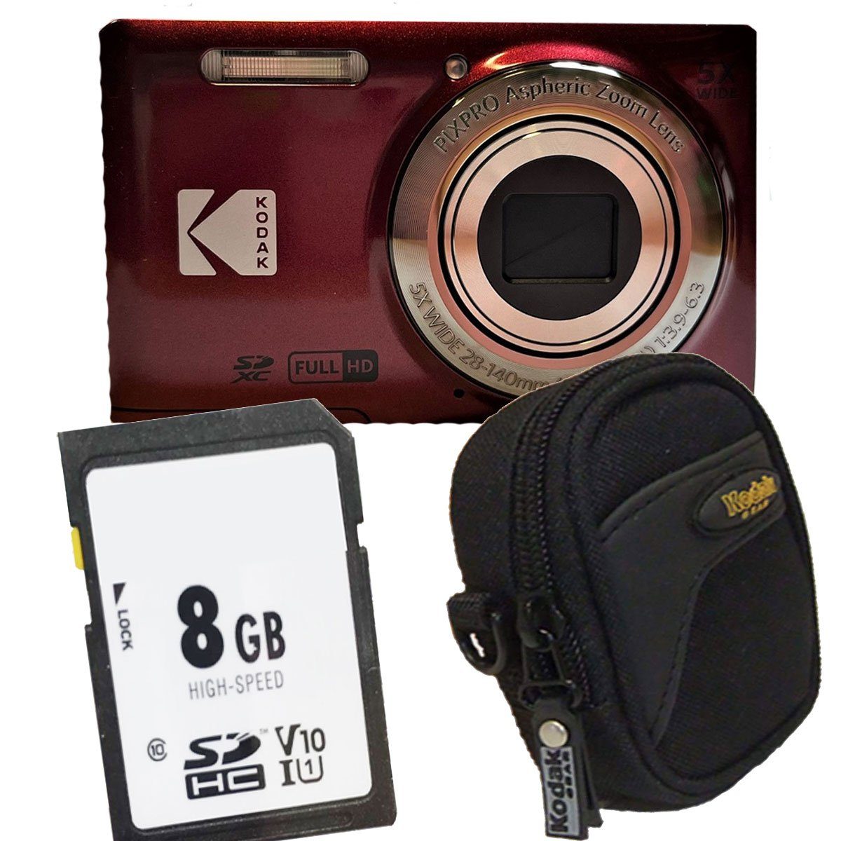 Kodak Kodak FZ55 rot Digitalkamera Set