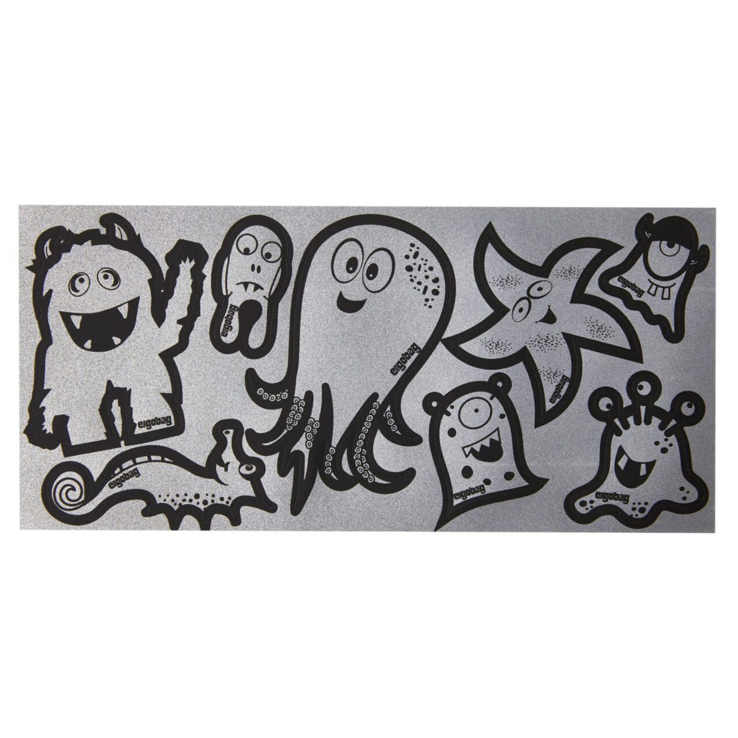 ergobag Sticker ergobag Reflexie-Sticker Set Silber