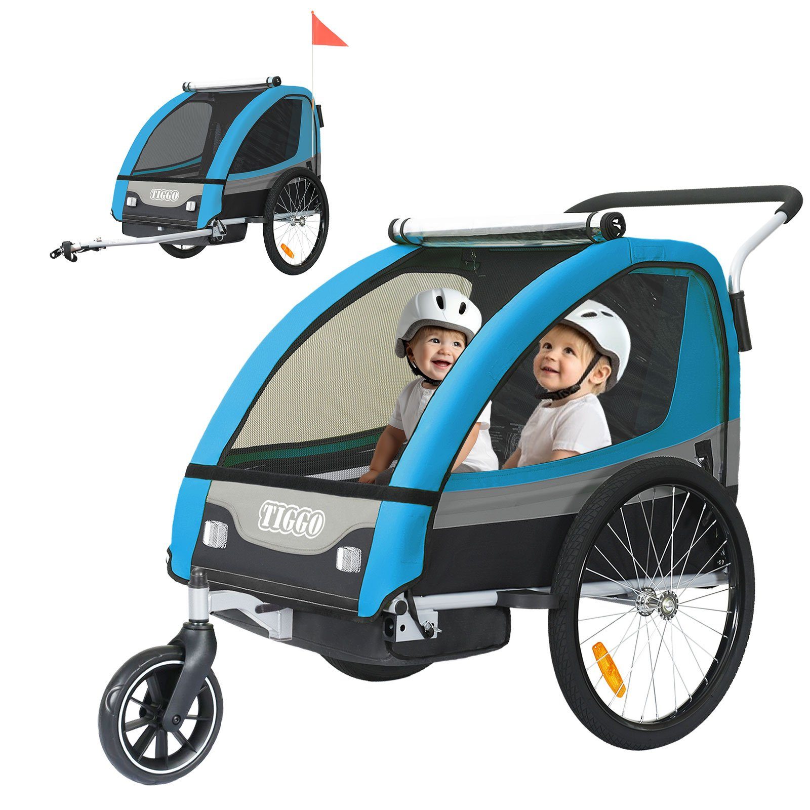 TIGGO Fahrradkinderanhänger Kinderanhänger Kinderfahrradanhänger Fahrradanhänger Anhänger,