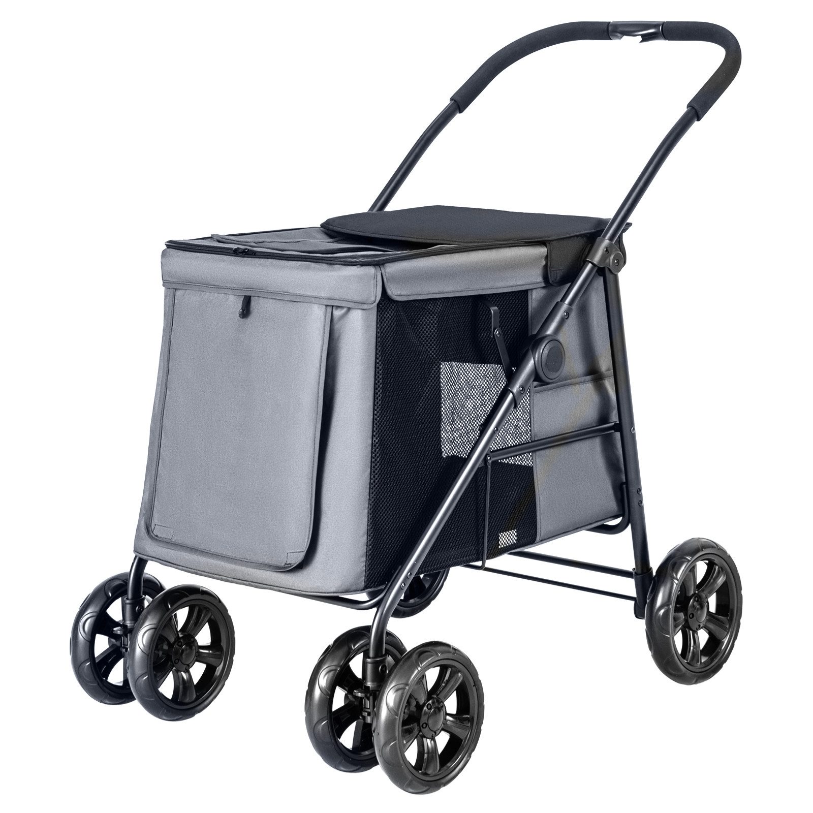 COSTWAY Hundebuggy Hundewagen, klappbar bis 40