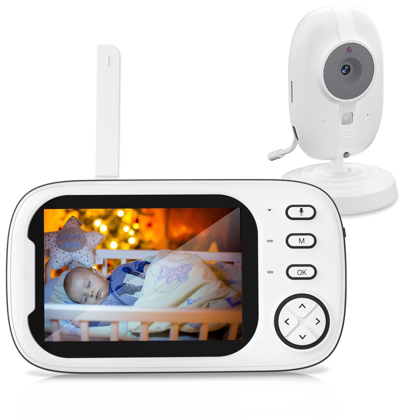 Novzep Video-Babyphone Babyphone mit Kamera 3.5'LCD