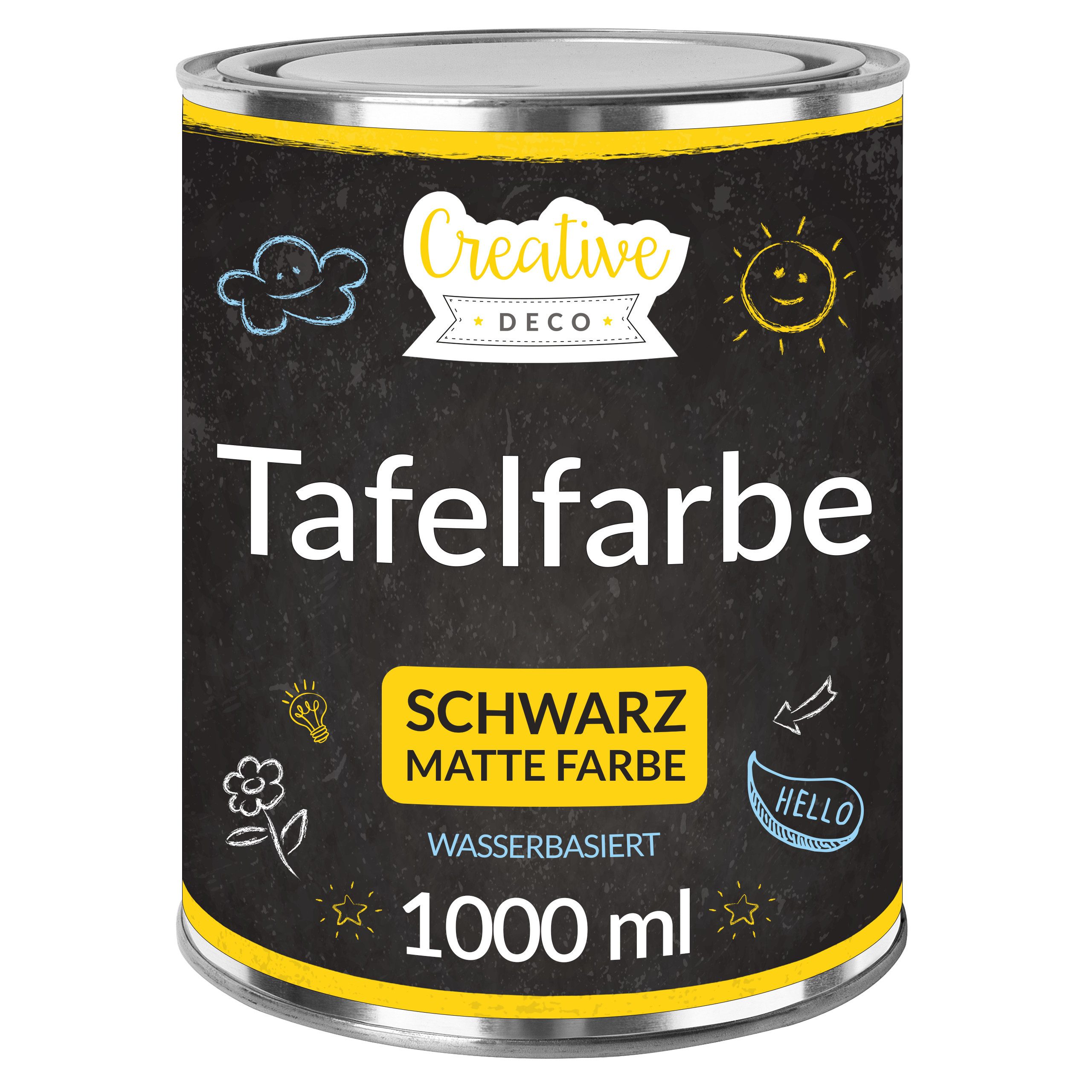Creative Deco Wandfarbe Schwarz Wandfarbe Kreidefarbe
