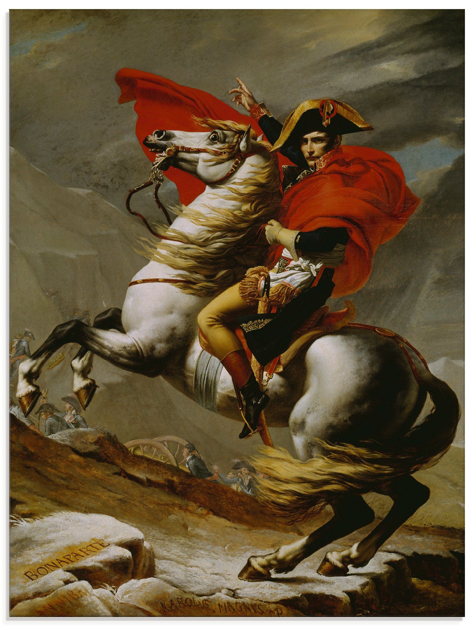 Artland Glasbild Napoleon bei der Überquerung