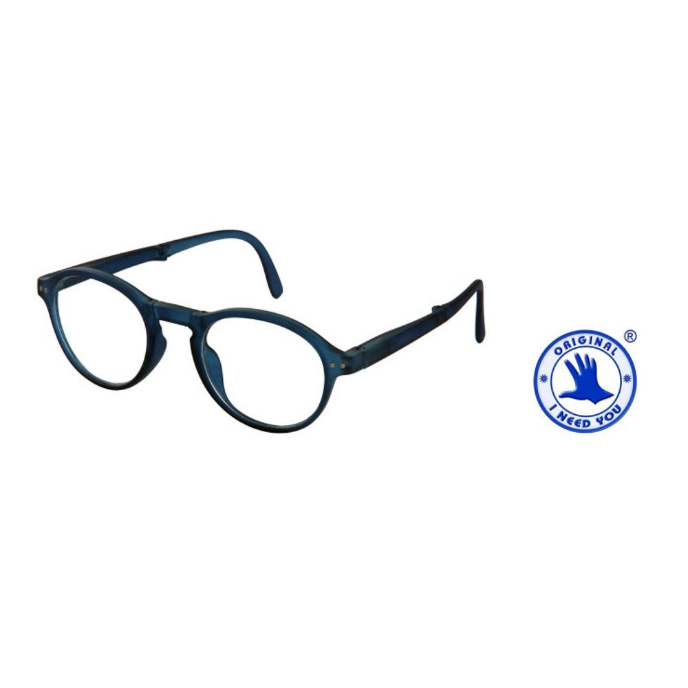 I Need You Lesebrille Foldy Blau