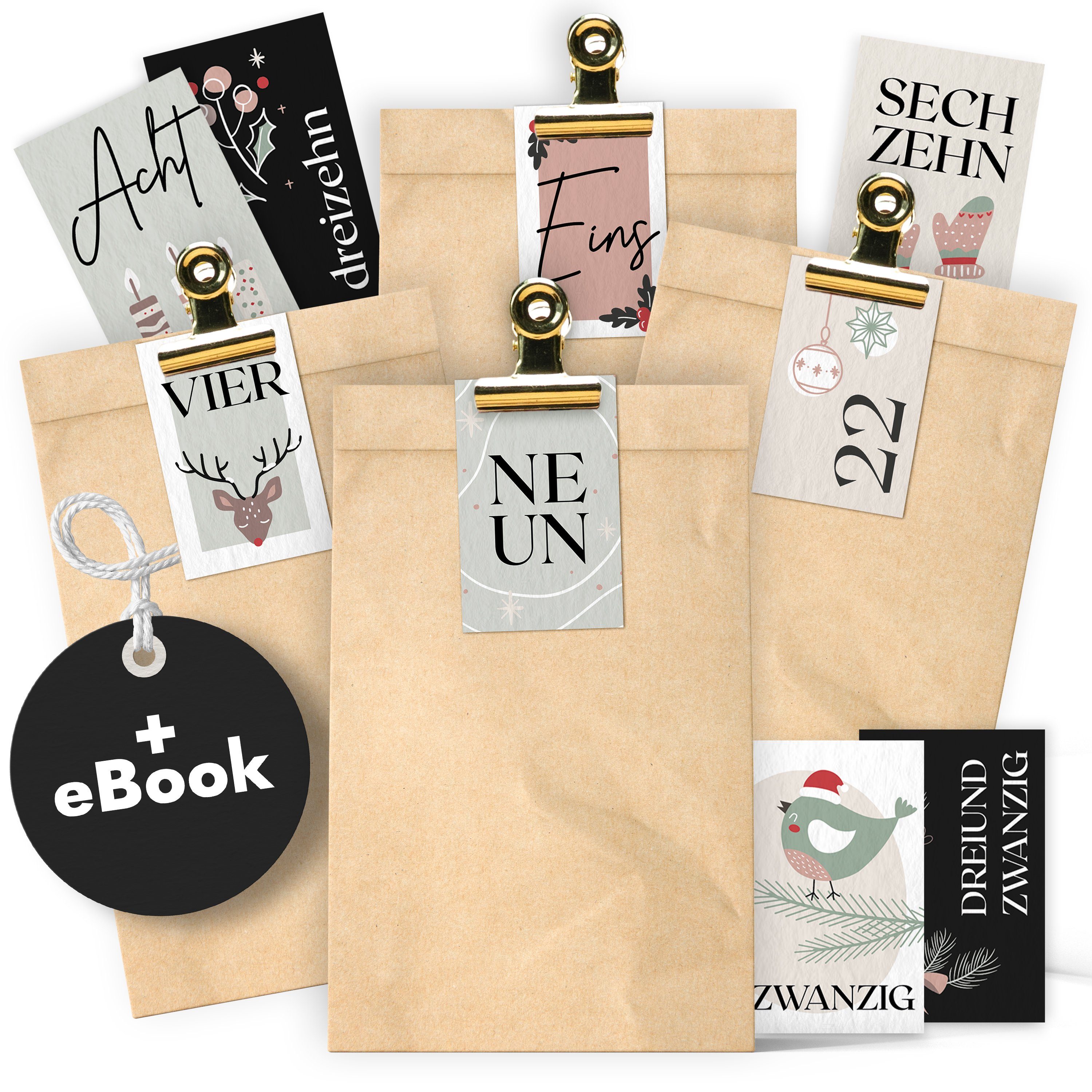 Amari befüllbarer Adventskalender AMARI® Adventskalender Tüten