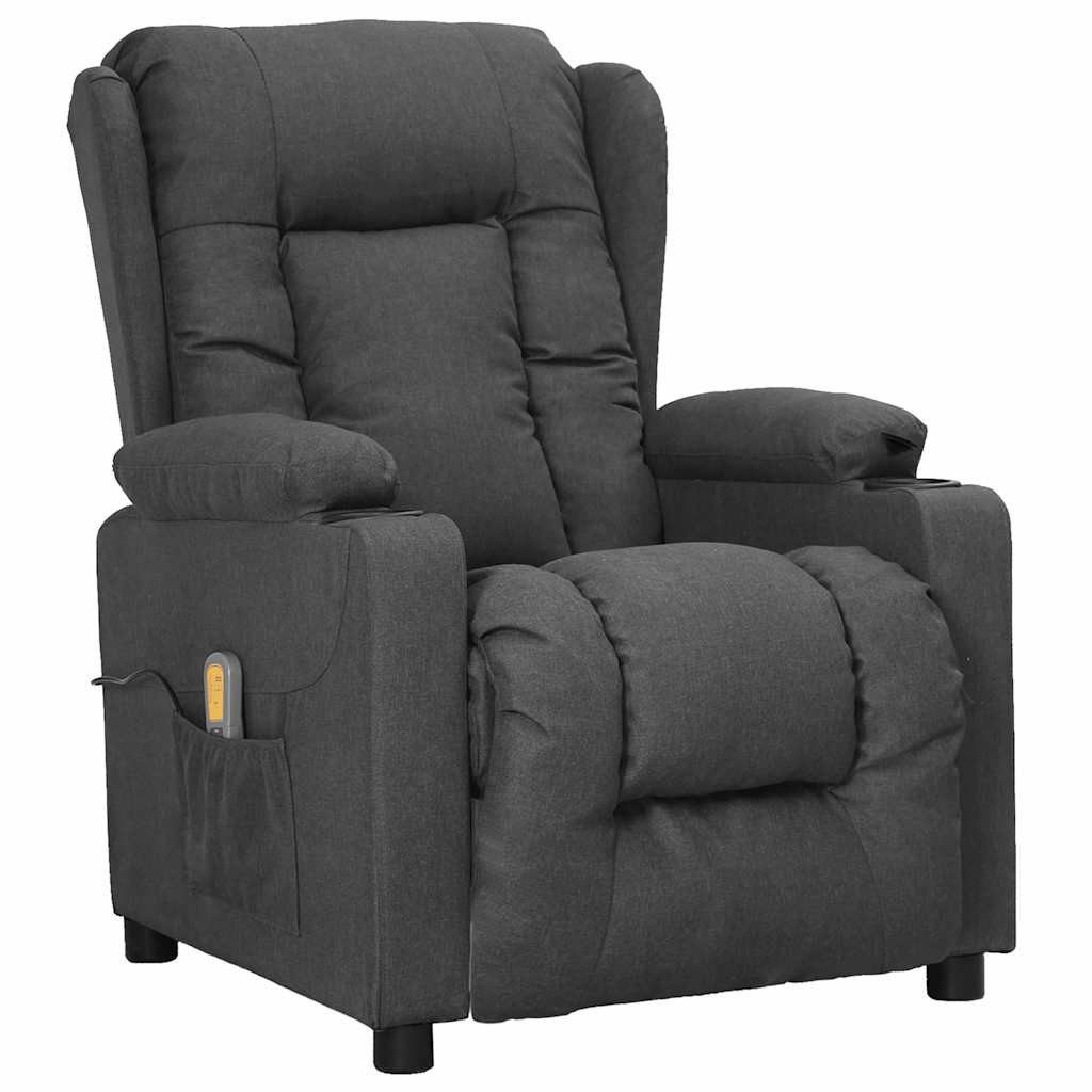 vidaXL Massagesessel Massagesessel mit Aufstehhilfe Dunkelgrau