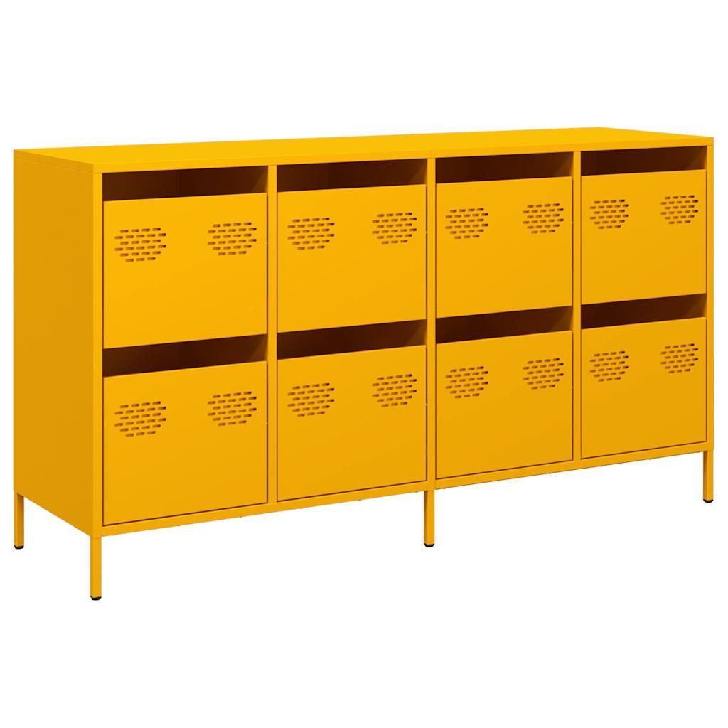 vidaXL Sideboard Sideboard Senfgelb 135x39x73,5 cm