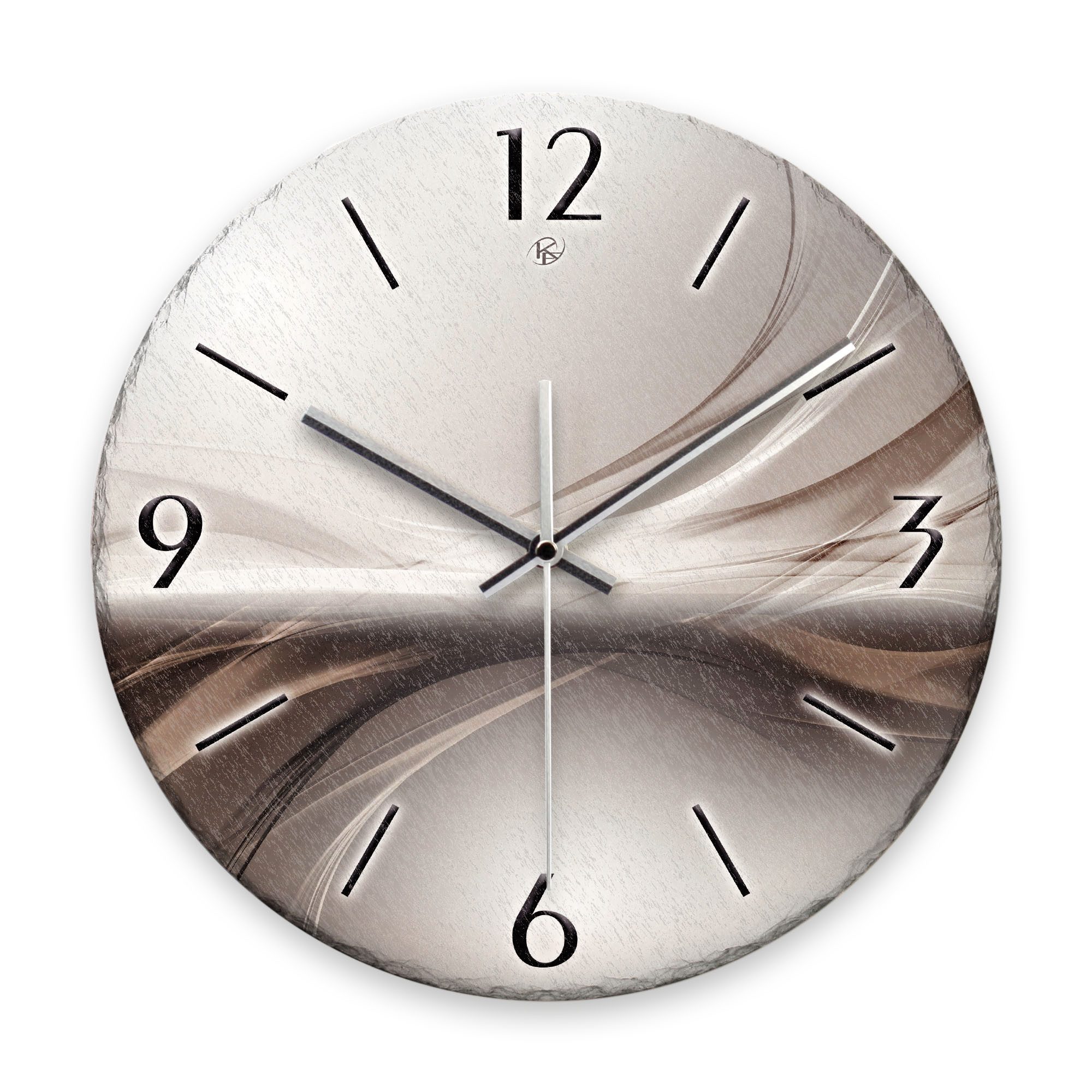 Kreative Feder Wanduhr Wanduhr „Silverline“ aus