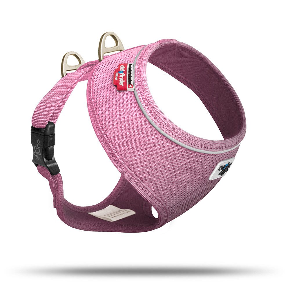 Curli Hunde-Geschirr Basic Geschirr Air-Mesh pink